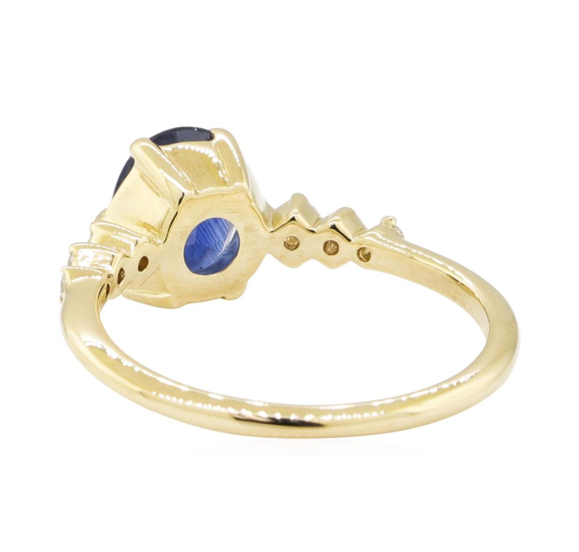 1.43ctw Sapphire and Diamond Ring - 14KT Yellow Gold - Image 3 of 4