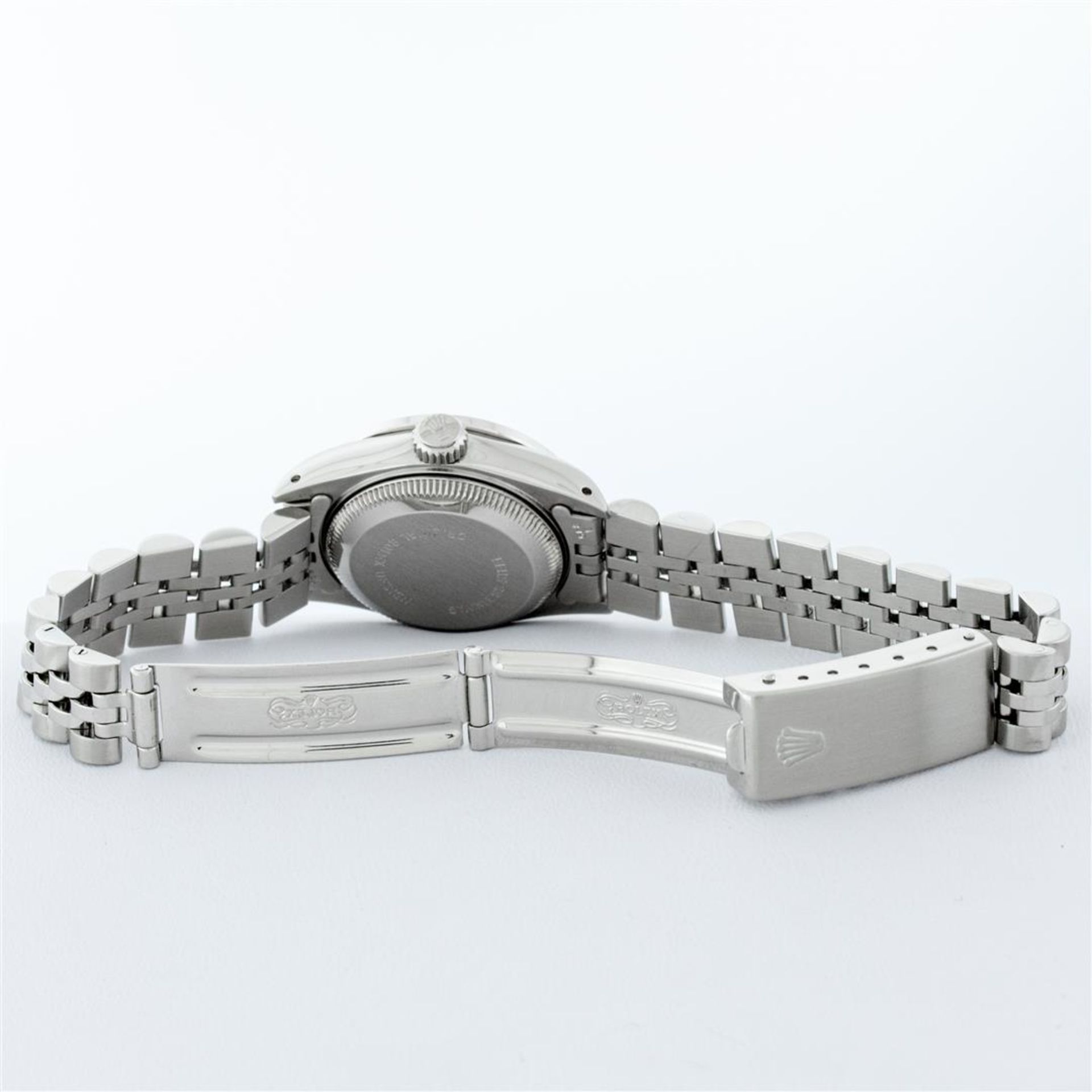 Rolex Ladies Stainless Steel Green Diamond & Emerald 26MM Datejust Wristwatch - Image 8 of 9