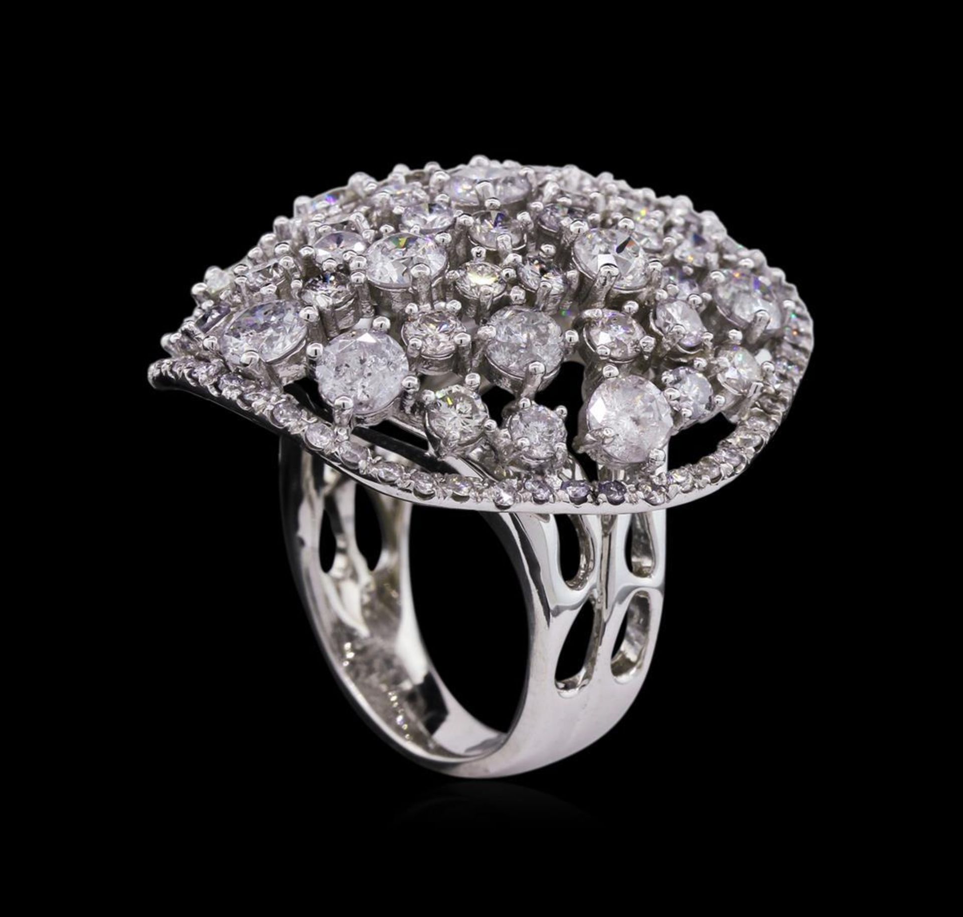 14KT White Gold 6.74 ctw Diamond Ring - Image 2 of 3