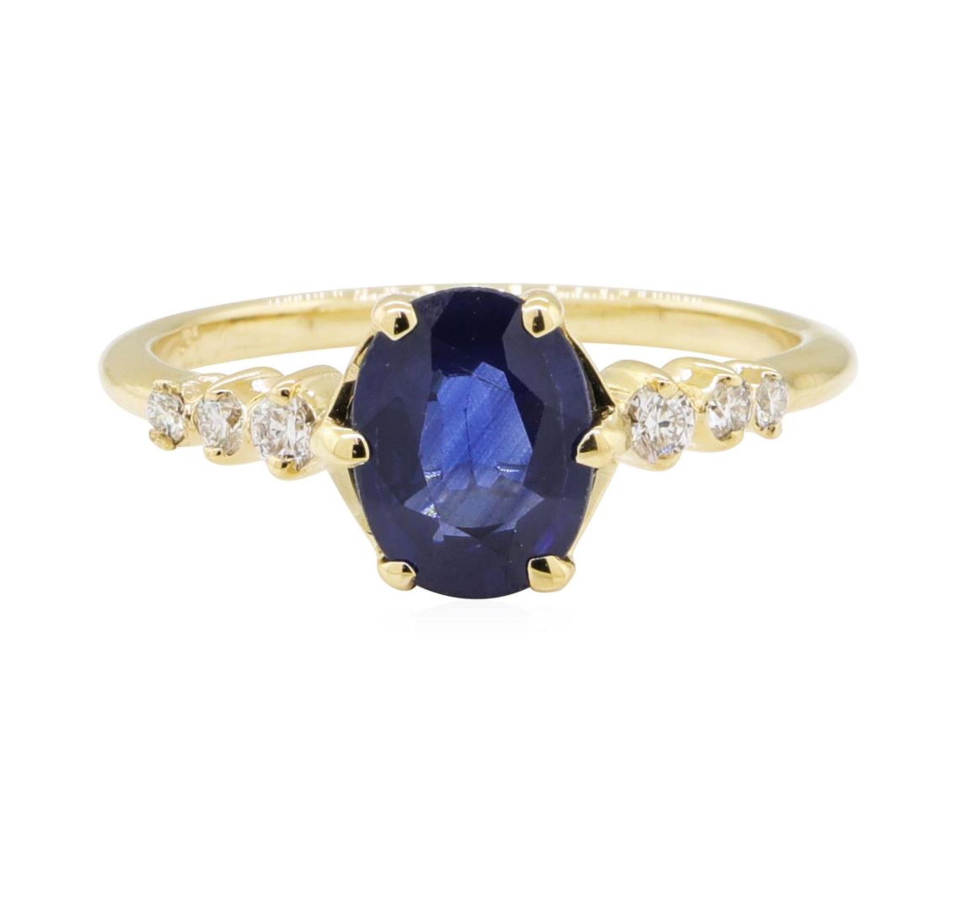 1.43ctw Sapphire and Diamond Ring - 14KT Yellow Gold - Image 2 of 4
