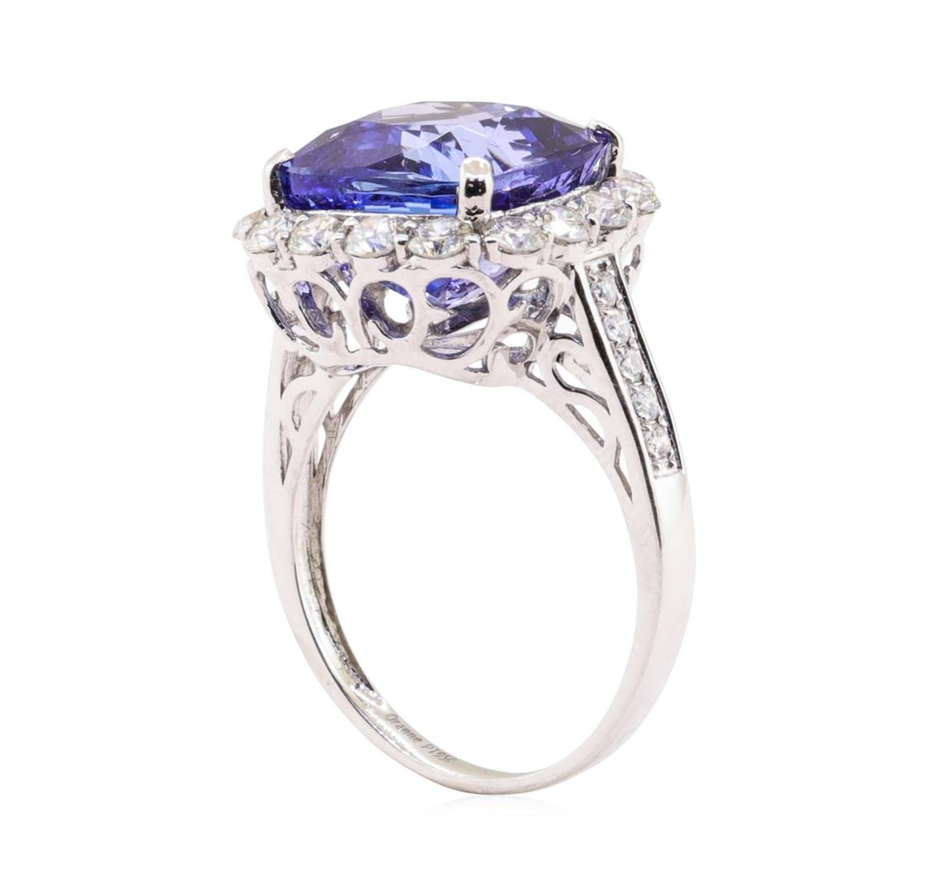 9.18ct Tanzanite and Diamond Ring - Platinum - Image 4 of 6