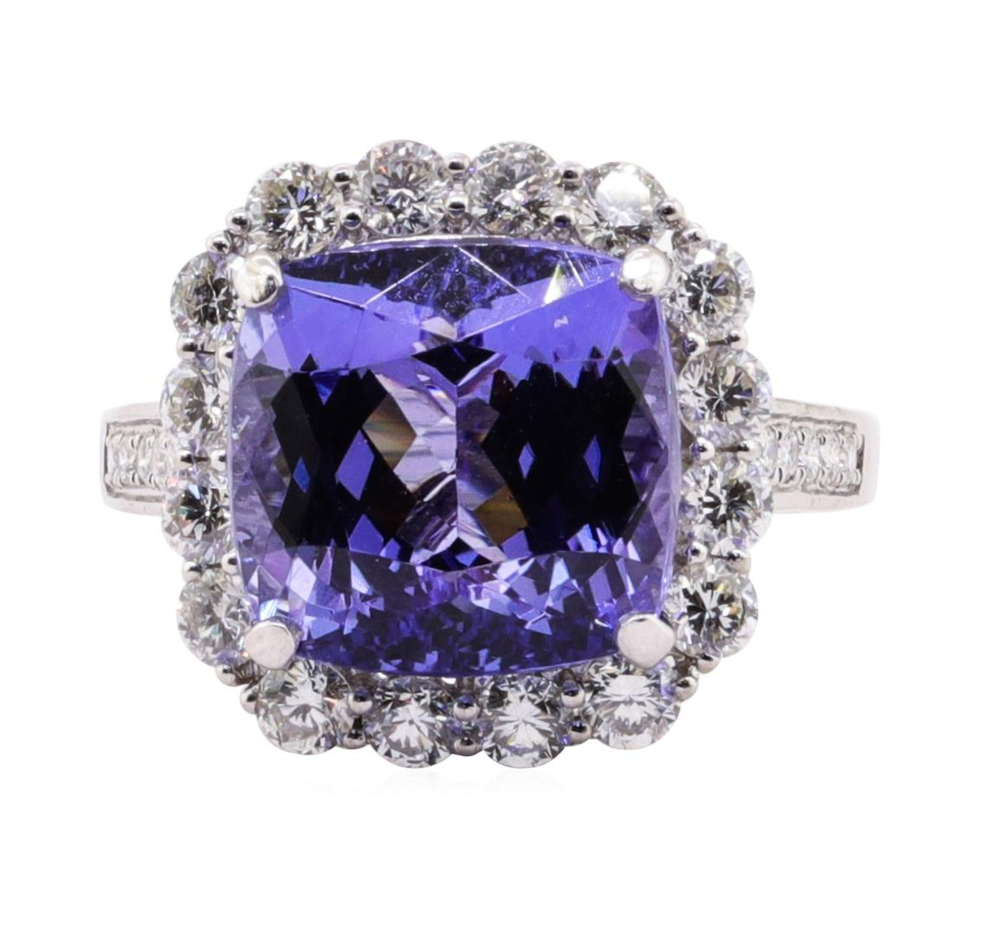 9.18ct Tanzanite and Diamond Ring - Platinum