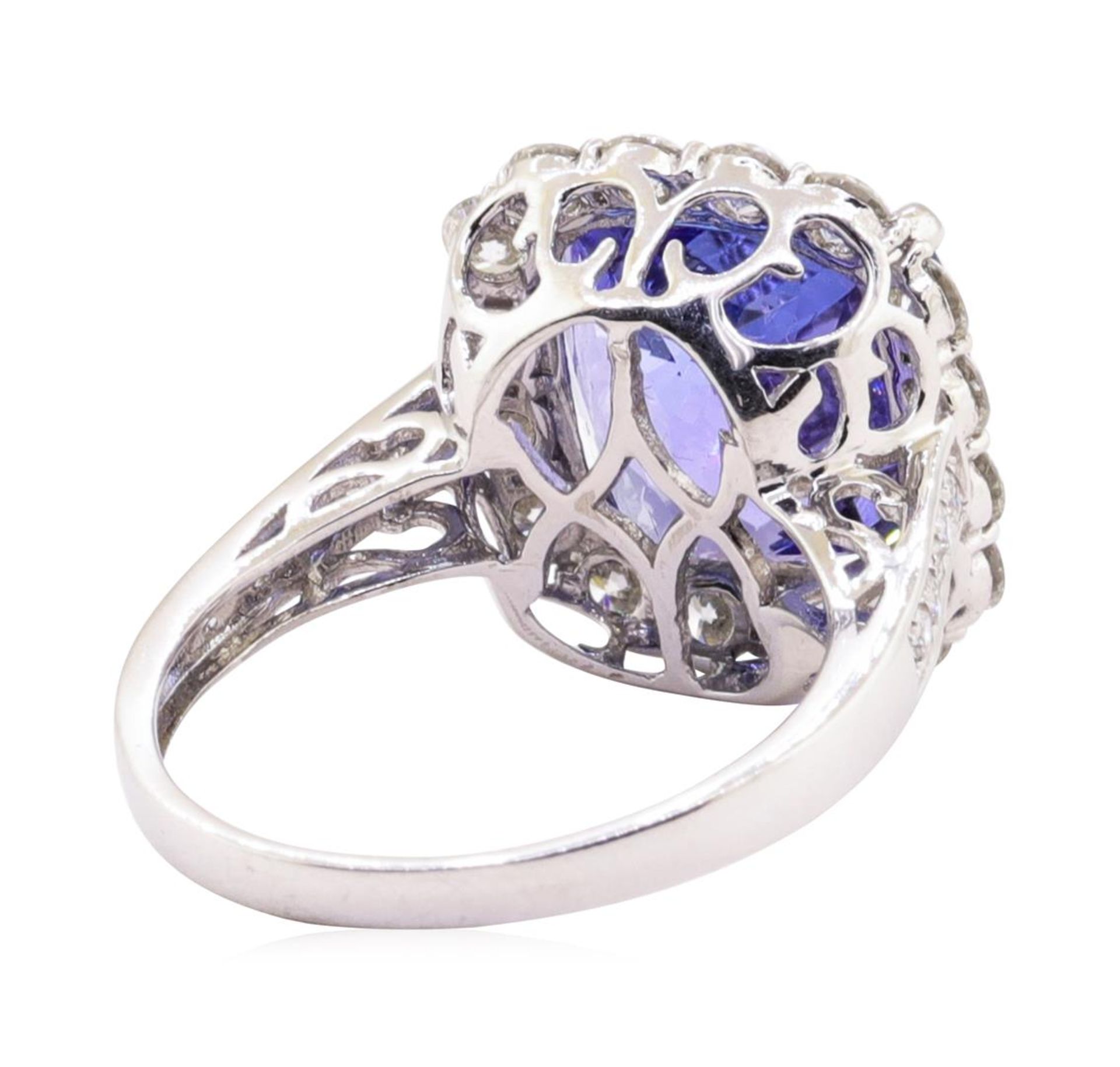 9.18ct Tanzanite and Diamond Ring - Platinum - Image 3 of 6