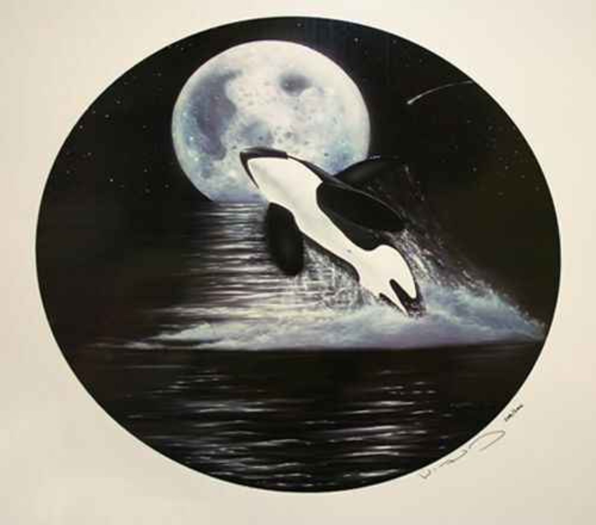 Robert Wyland "ORCA MOON"