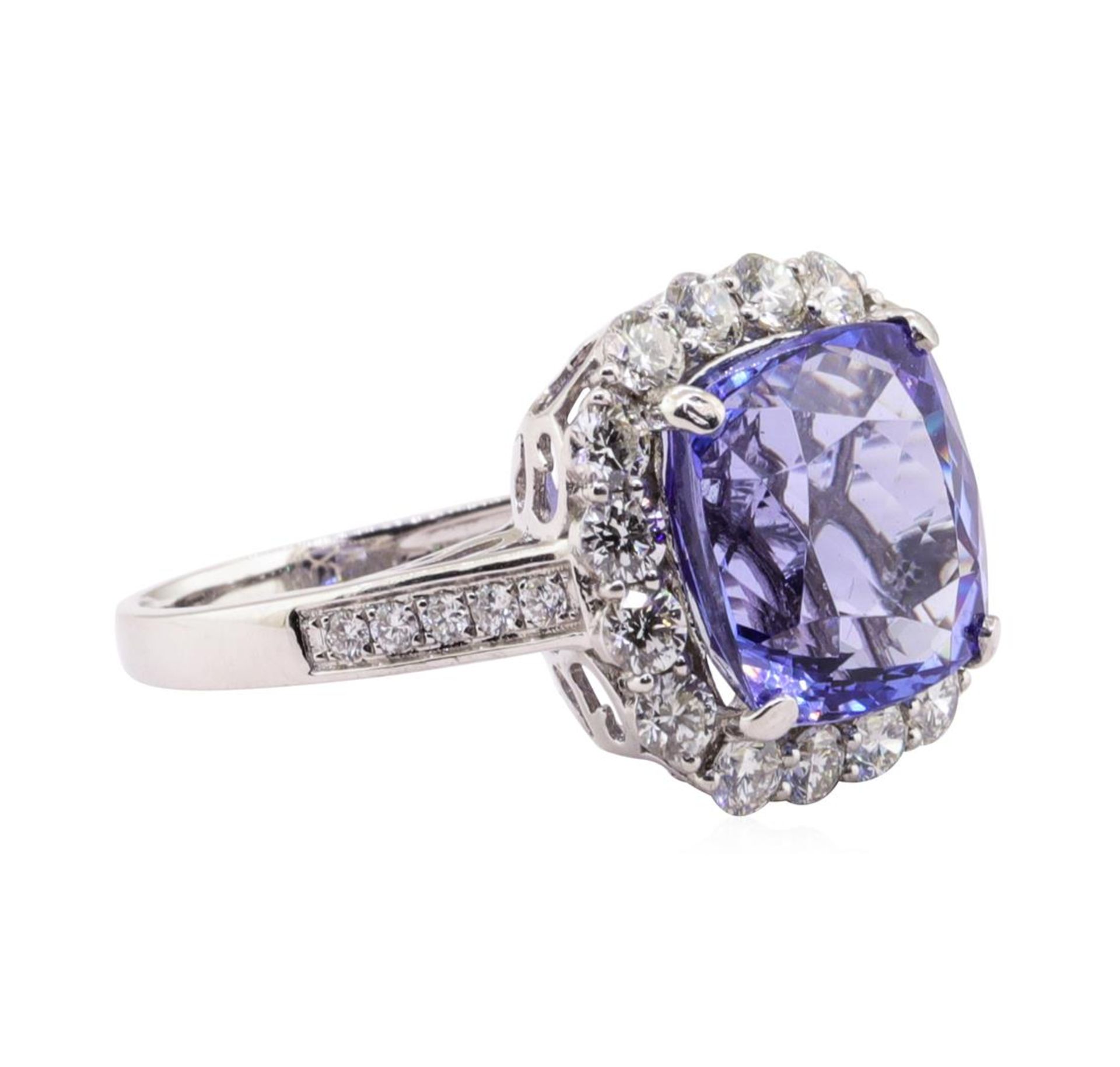 9.18ct Tanzanite and Diamond Ring - Platinum - Image 2 of 6