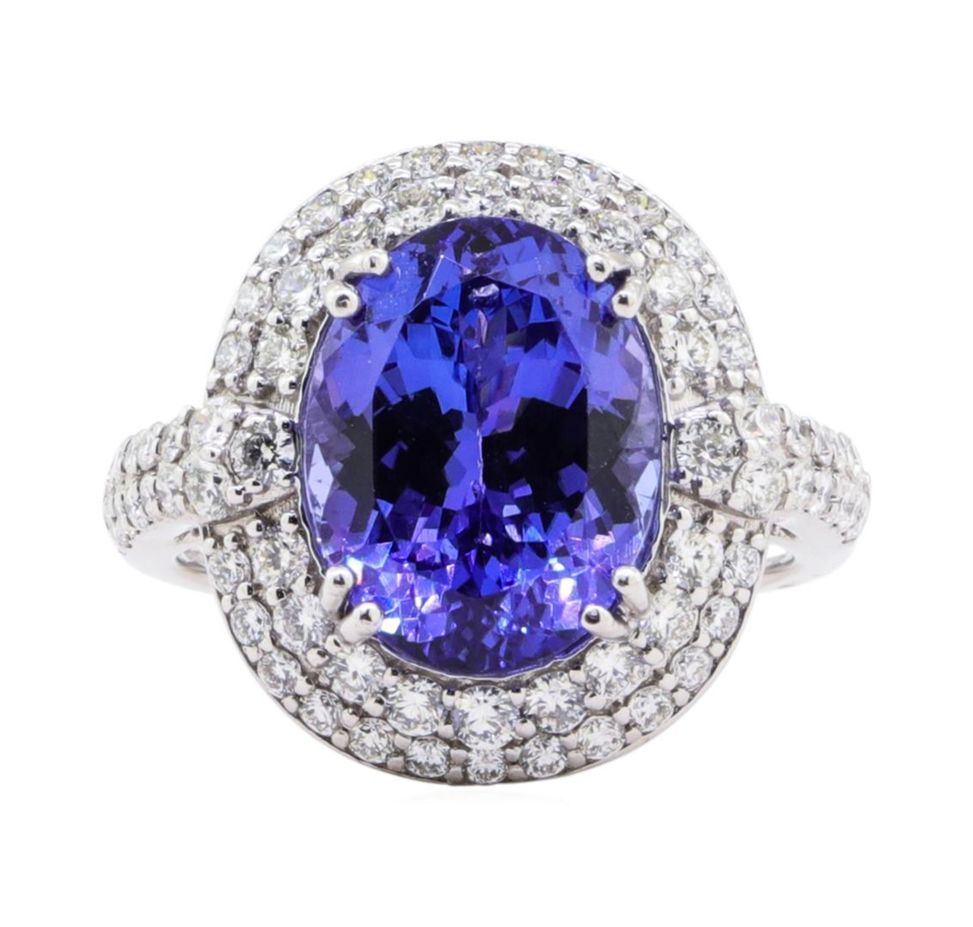 7.05ct Tanzanite and Diamond Ring - Platinum - Image 2 of 4