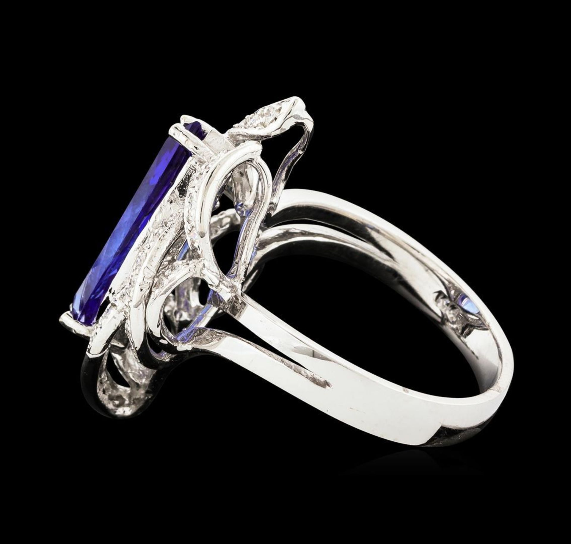 2.29 ctw Tanzanite and Diamond Ring - 14KT White Gold - Image 3 of 5