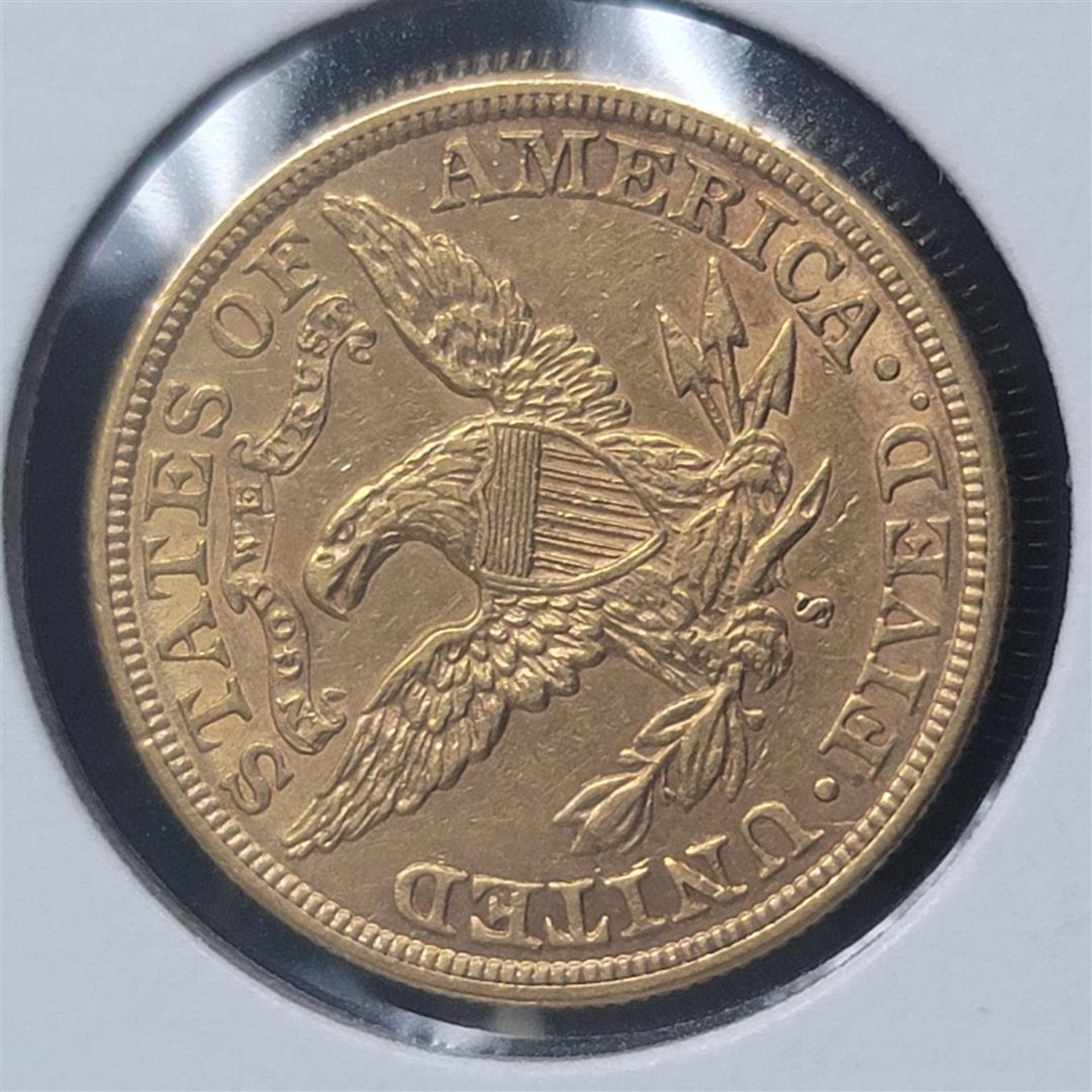 1898-S $5 Liberty Head Half Eagle AU - Image 2 of 2