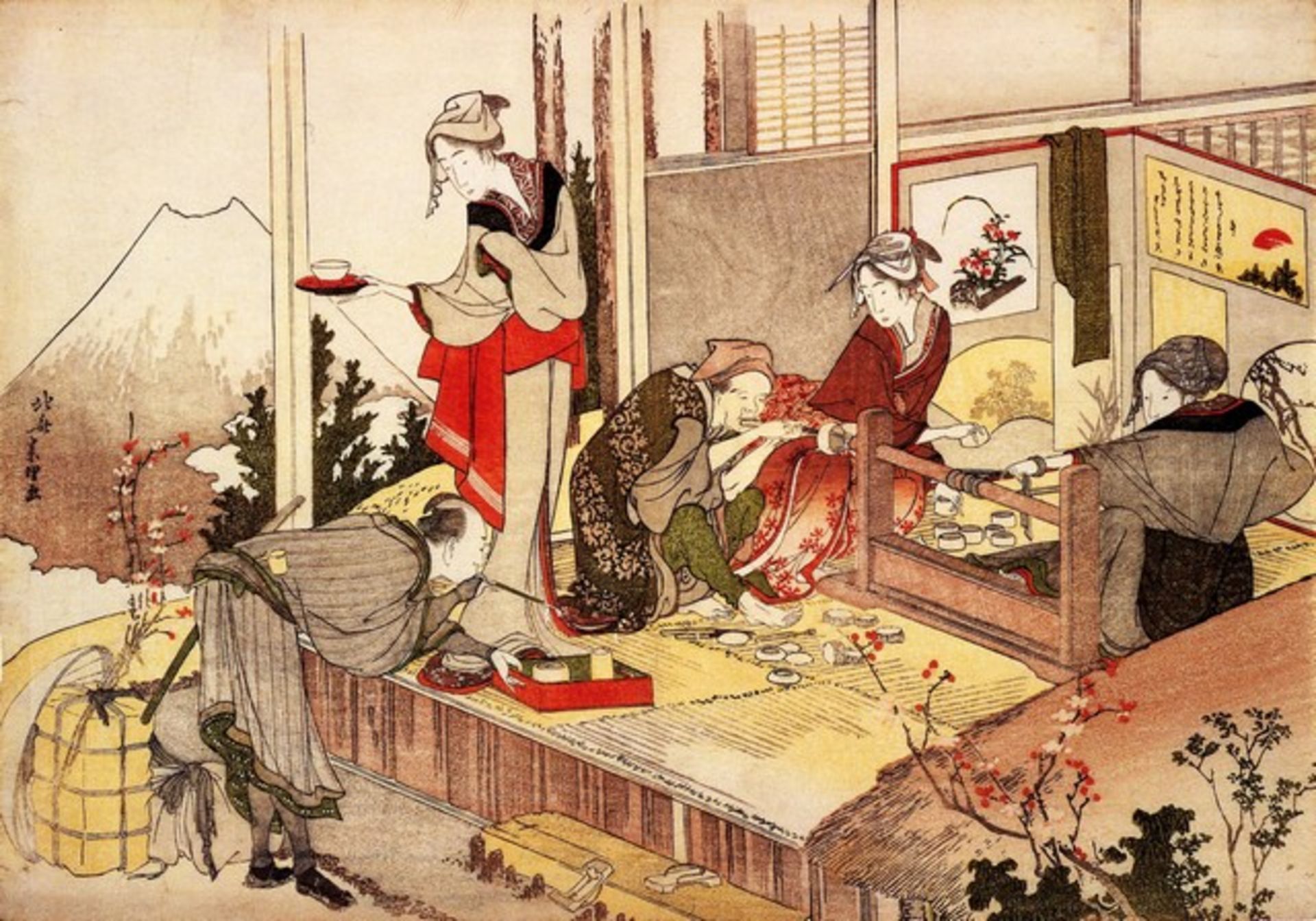Hokusai - The Studio of Netsuke
