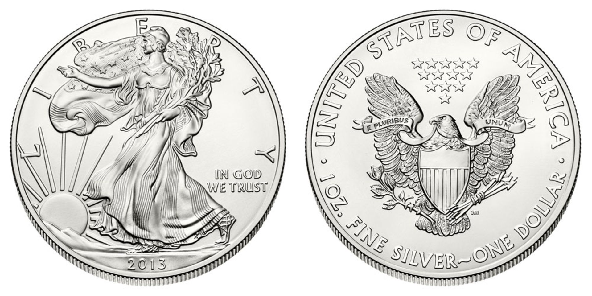 2013 American Silver Eagle .999 Fine Silver Dollar Coin