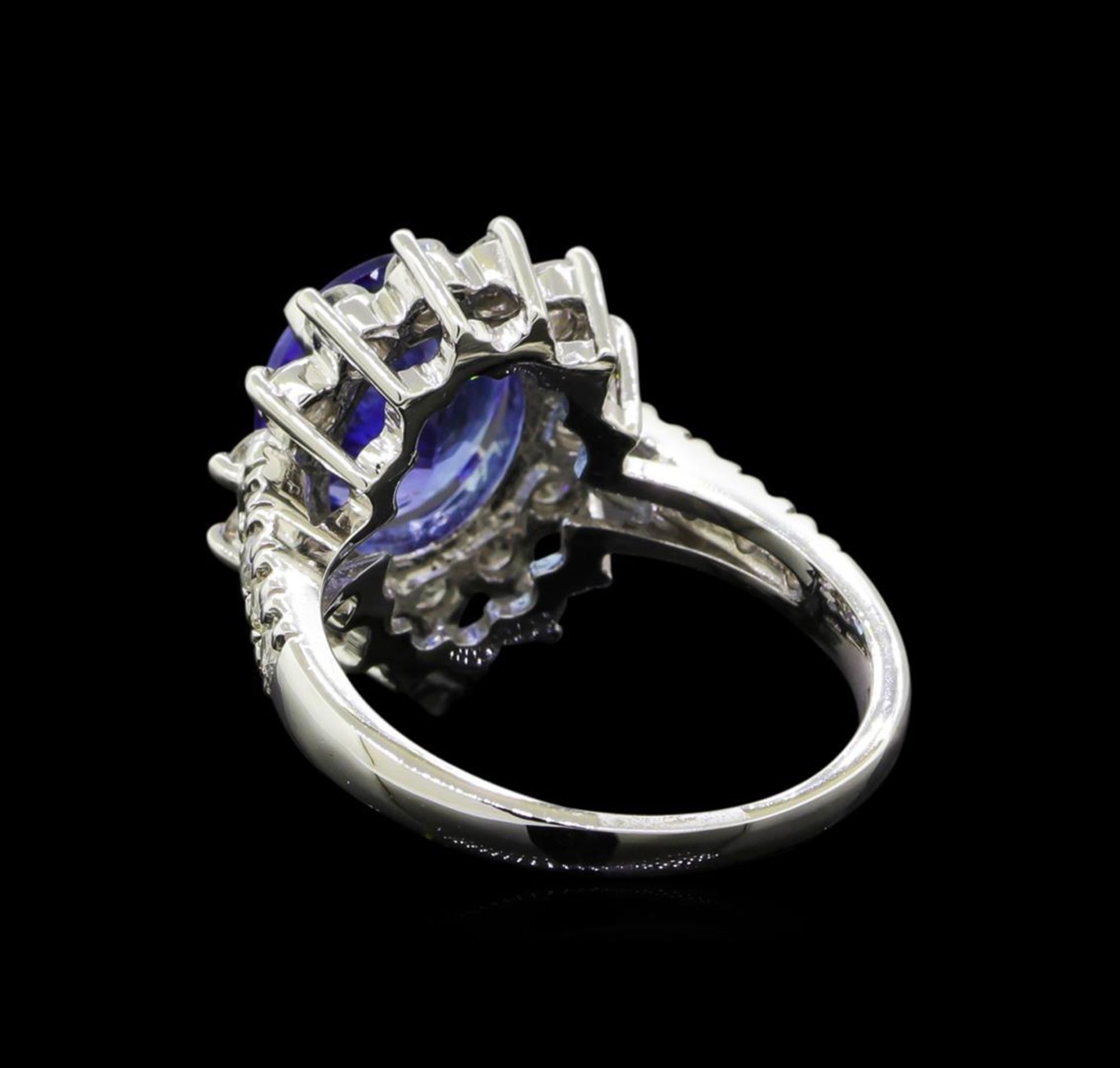 3.37 ctw Tanzanite and Diamond Ring - 14KT White Gold - Image 3 of 5