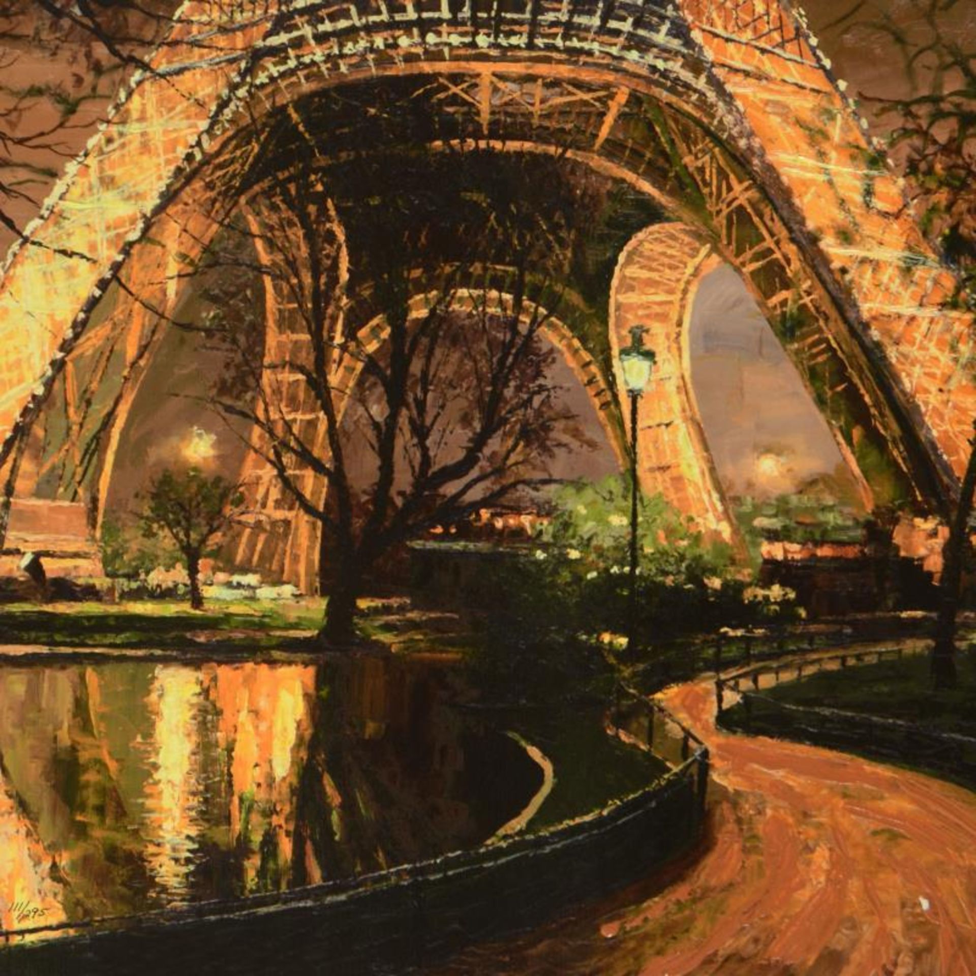 Twilight At The Eiffel Tower by Behrens (1933-2014) - Image 2 of 2