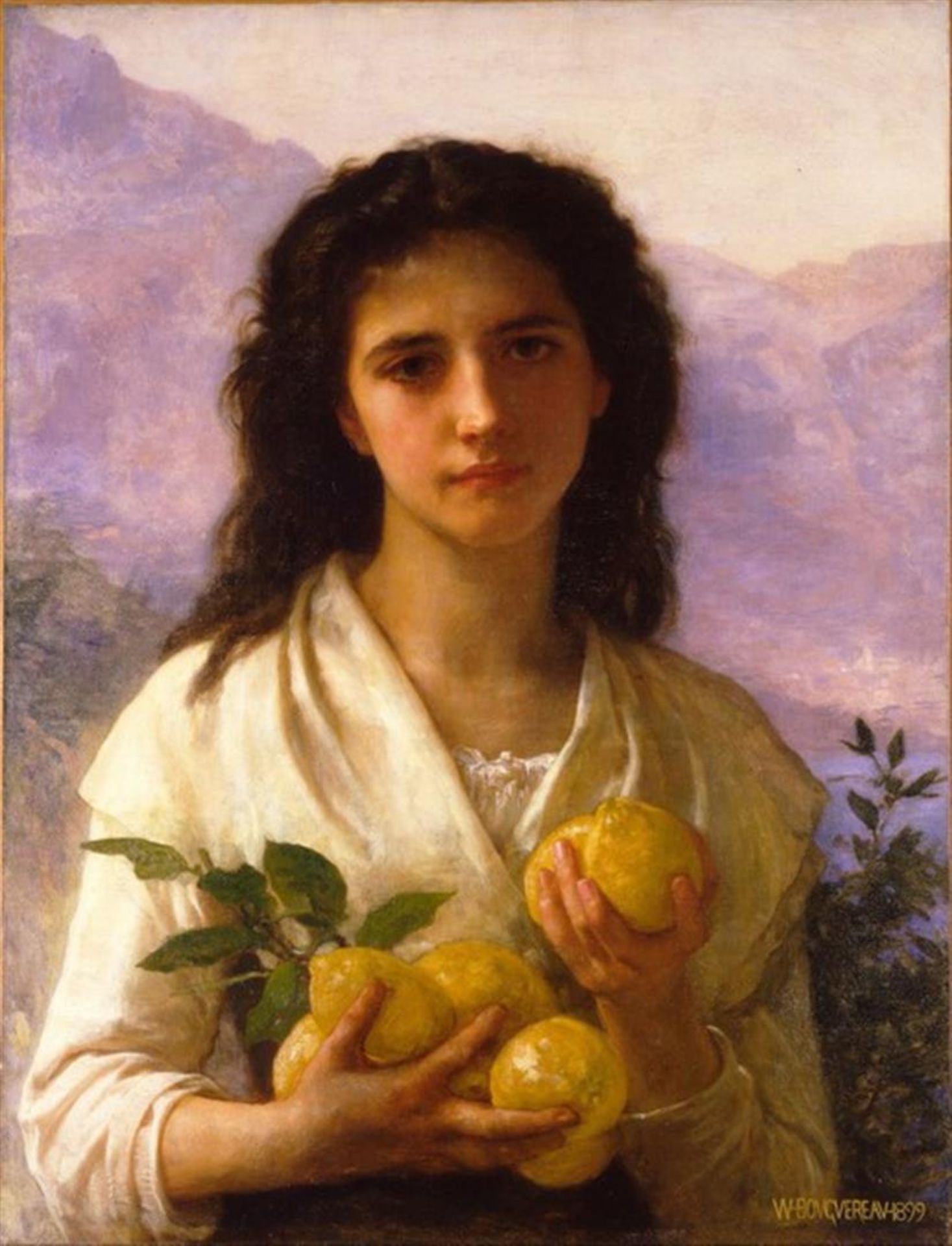 William Bouguereau - Girl Holding Lemons