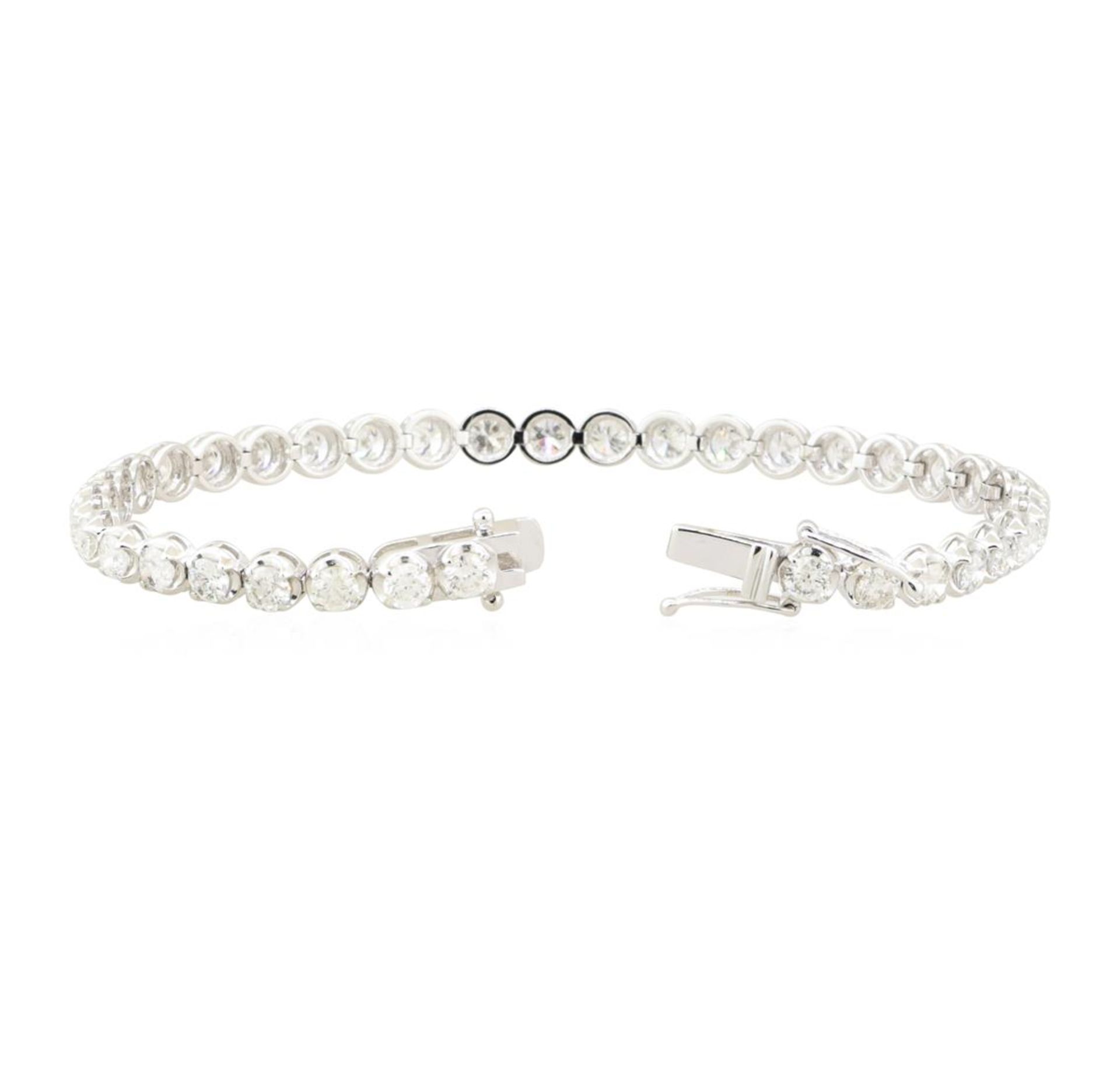 7.05ctw Diamond Bracelet - 18KT White Gold - Image 3 of 3