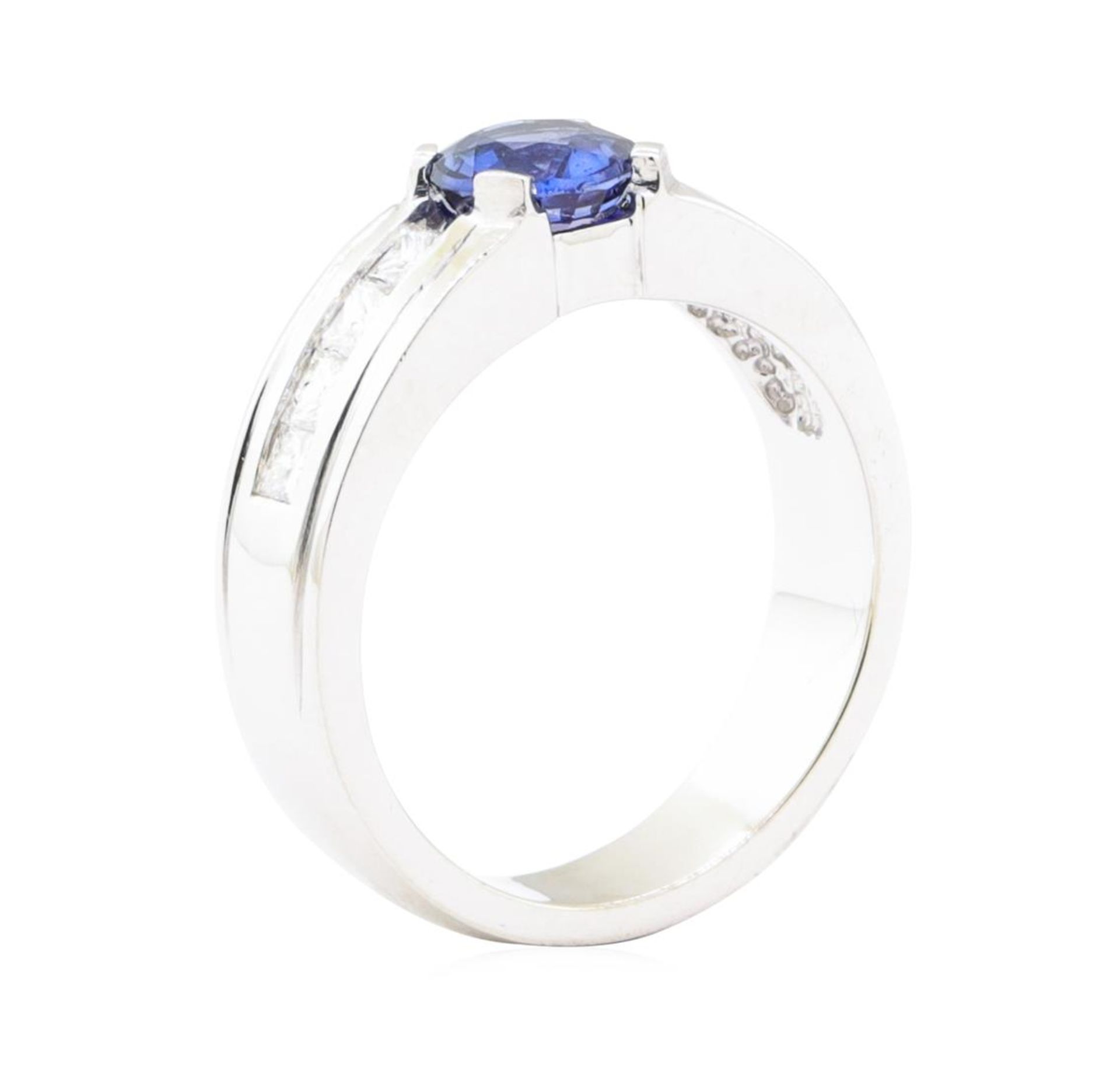 1.79ctw Sapphire and Diamond Ring - 14KT White Gold - Image 4 of 4