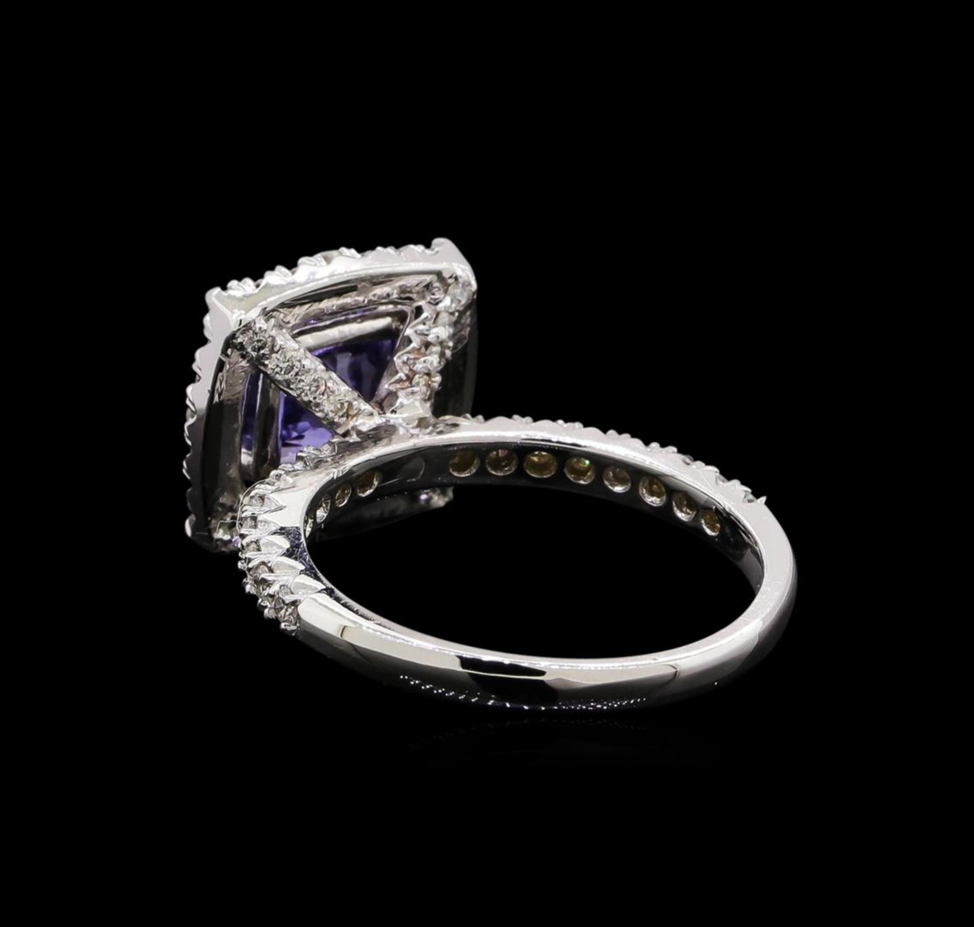 14KT White Gold 2.43 ctw Tanzanite and Diamond Ring - Image 3 of 5