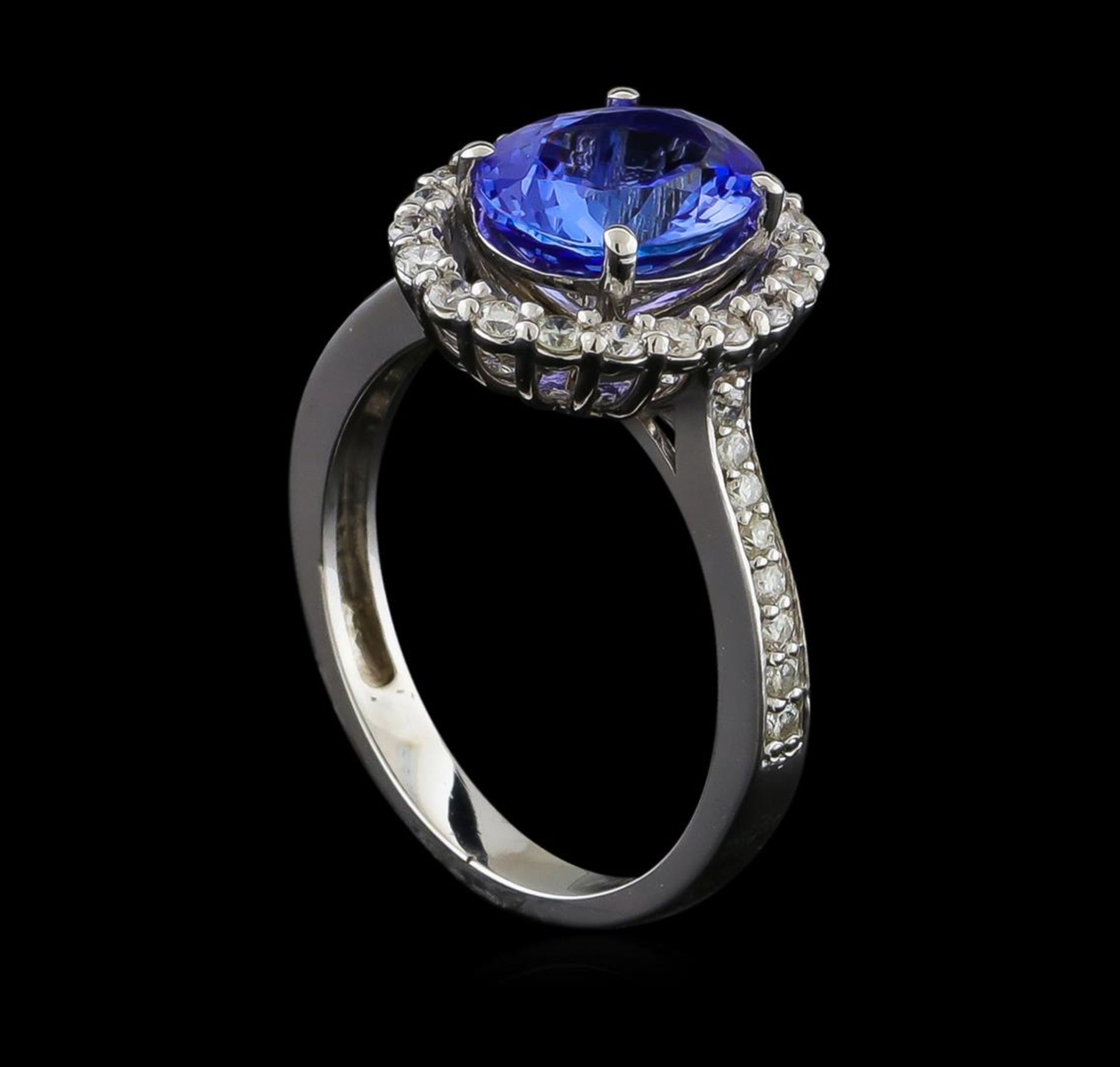 2.27 ctw Tanzanite and Diamond Ring - 14KT White Gold - Image 4 of 4