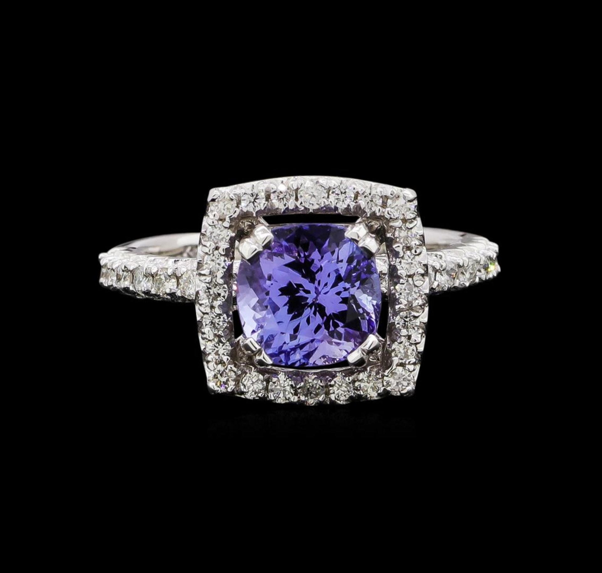 14KT White Gold 2.43 ctw Tanzanite and Diamond Ring - Image 2 of 5