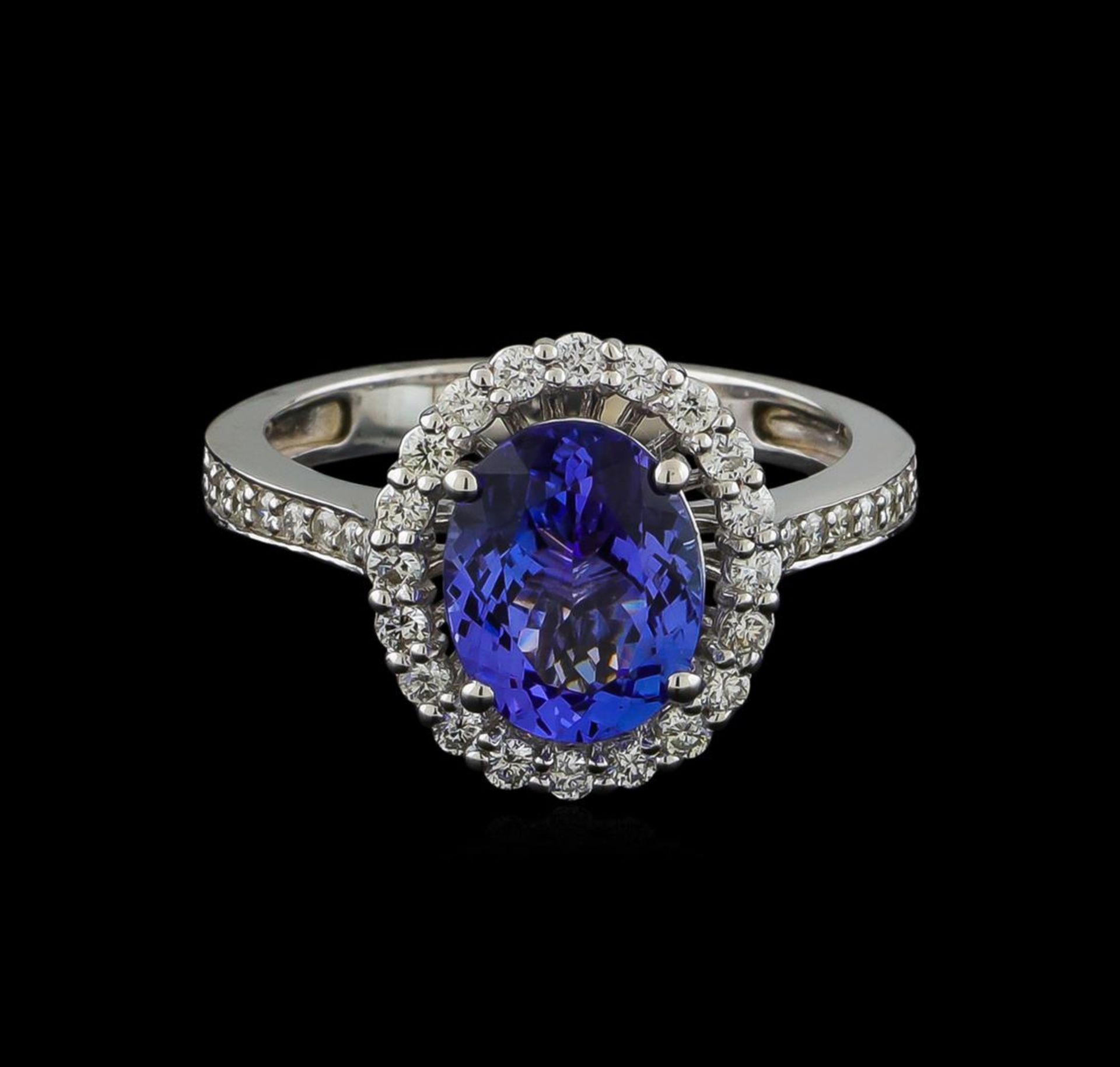 2.27 ctw Tanzanite and Diamond Ring - 14KT White Gold - Image 2 of 4