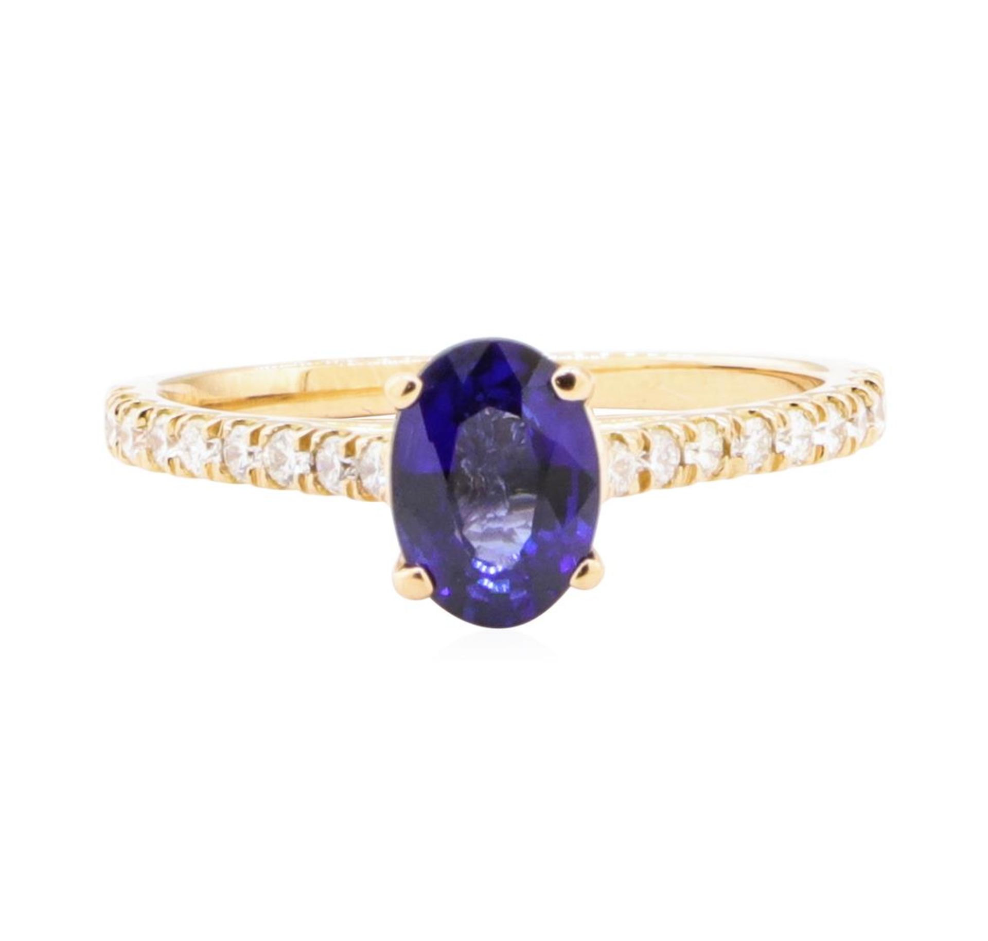 1.24ctw Sapphire and Diamond Ring - 14KT Rose Gold - Image 2 of 4