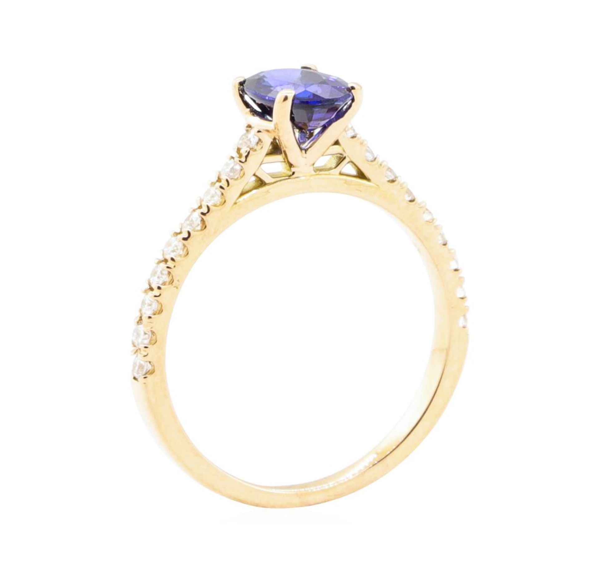 1.24ctw Sapphire and Diamond Ring - 14KT Rose Gold - Image 4 of 4