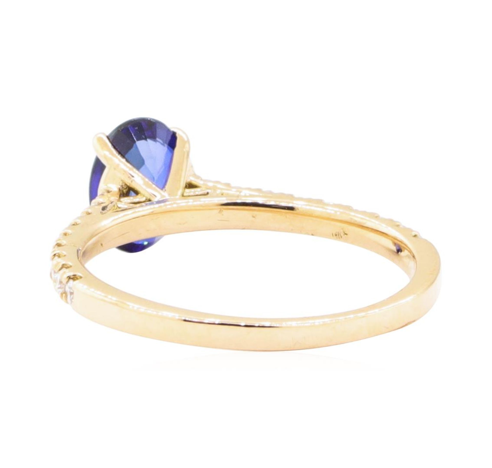 1.24ctw Sapphire and Diamond Ring - 14KT Rose Gold - Image 3 of 4