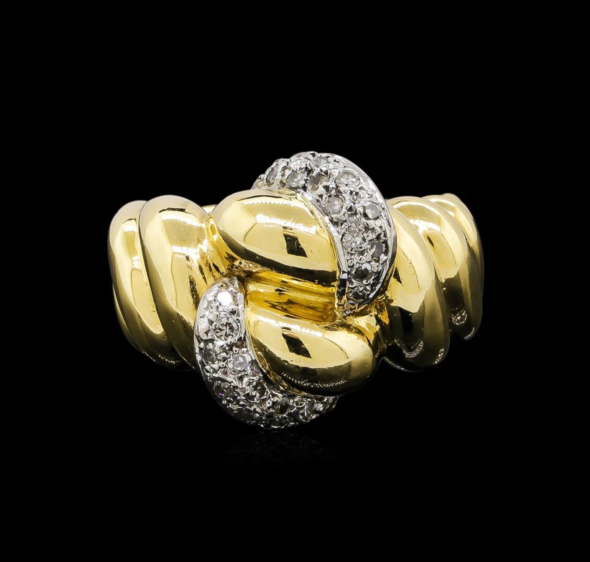 18KT Two-Tone Gold 0.43 ctw Diamond Ring - Image 2 of 5
