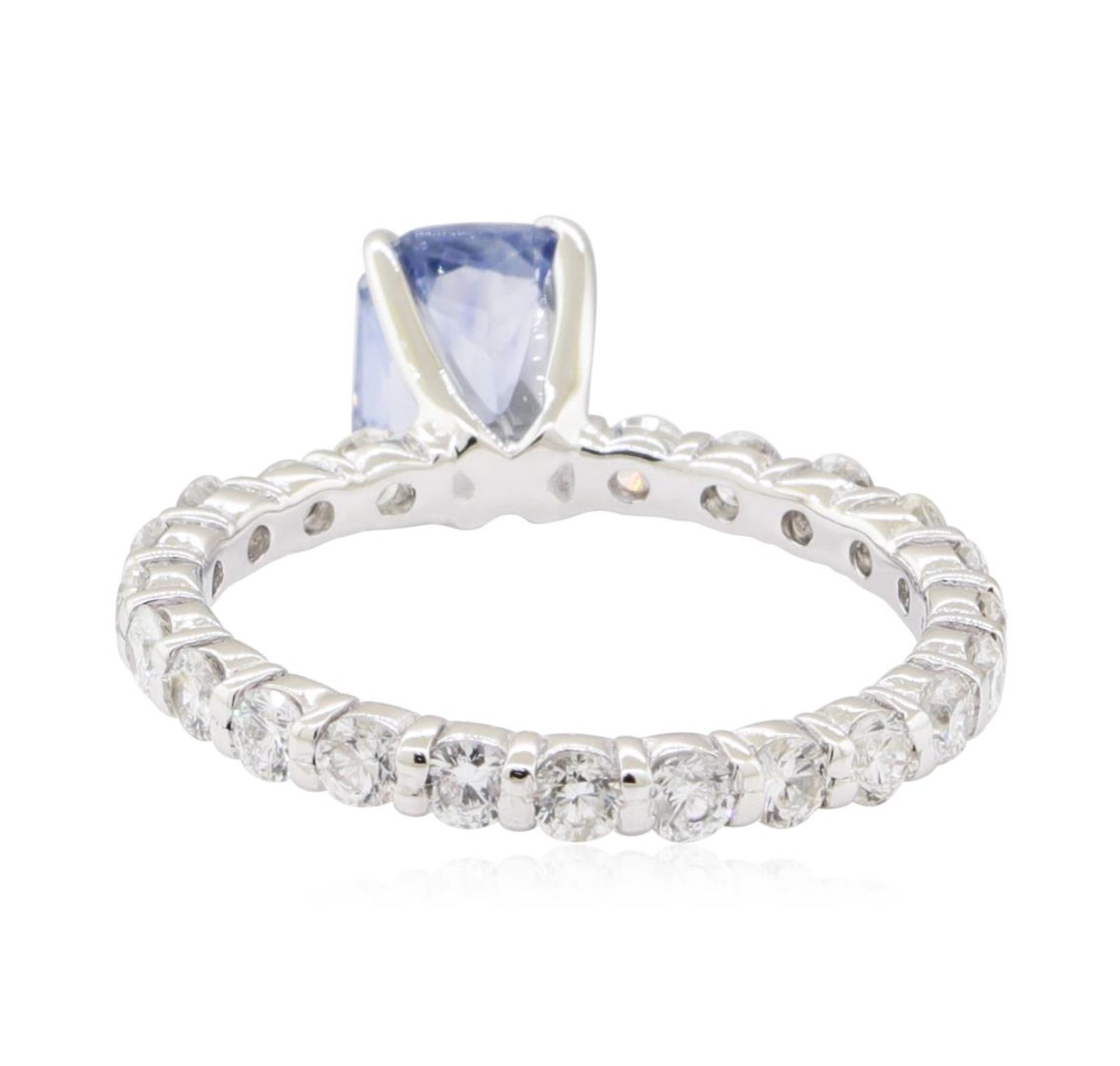 2.84 ctw Sapphire and Diamond Ring - 14KT White Gold - Image 3 of 5