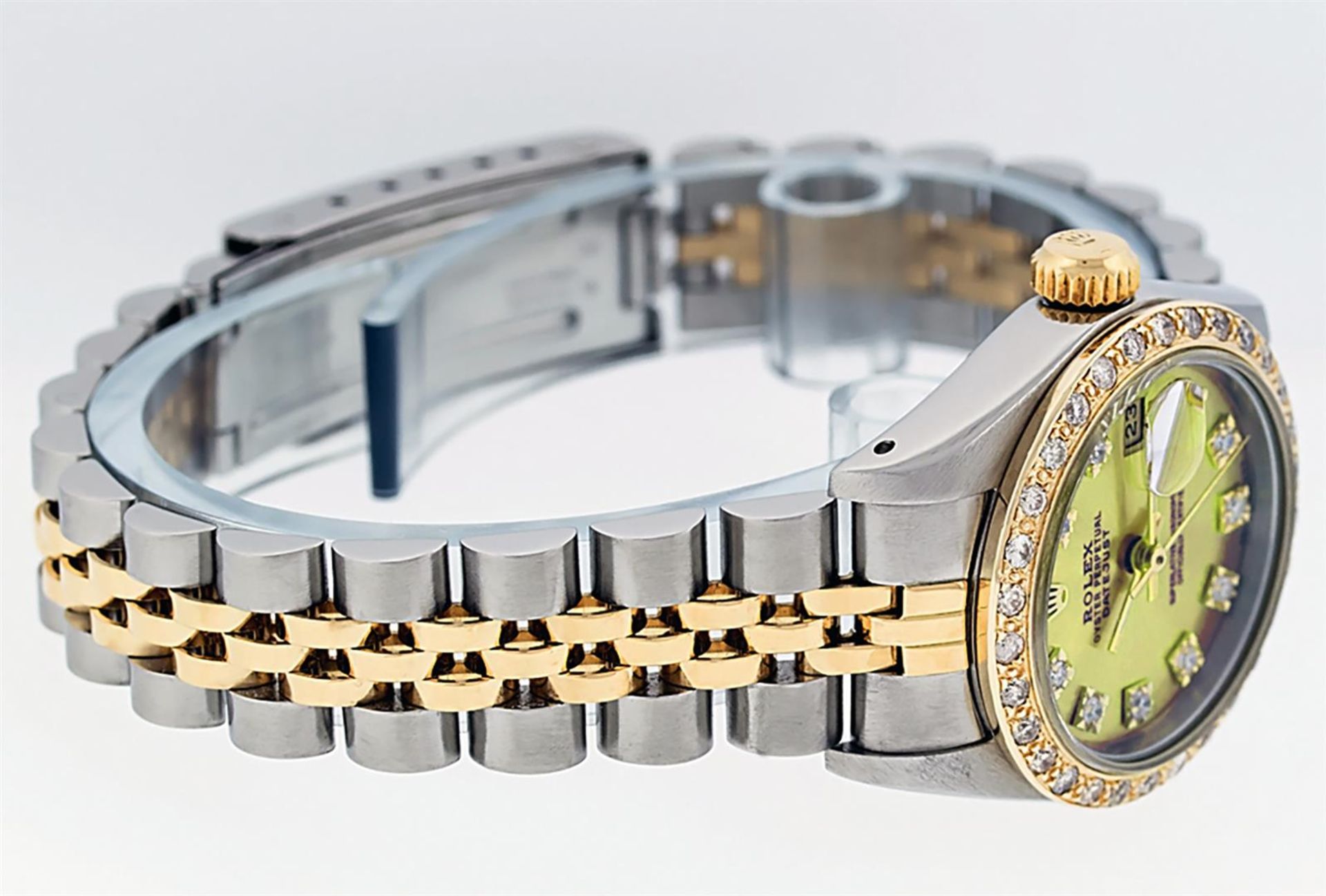 Rolex Ladies 2 Tone Yellow VS Diamond Oyster Perpetual Datejust Wristwatch - Image 3 of 9