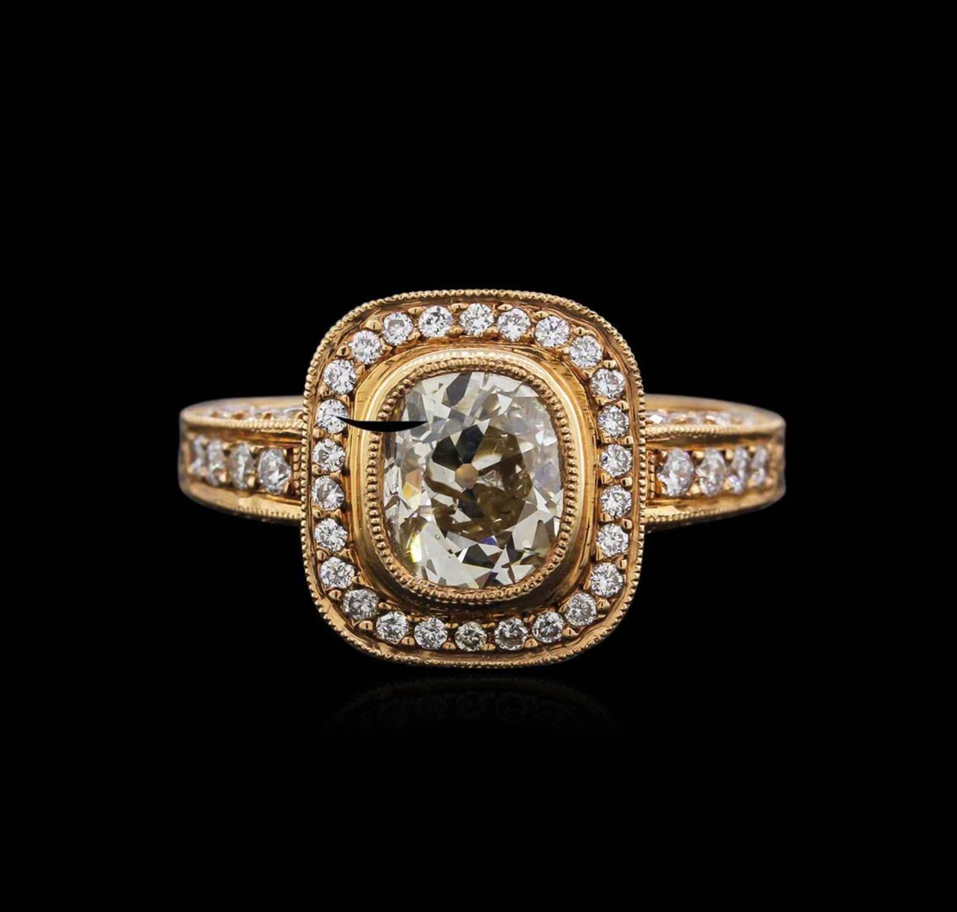 18KT Rose Gold 1.83 ctw Diamond Ring - Image 2 of 4