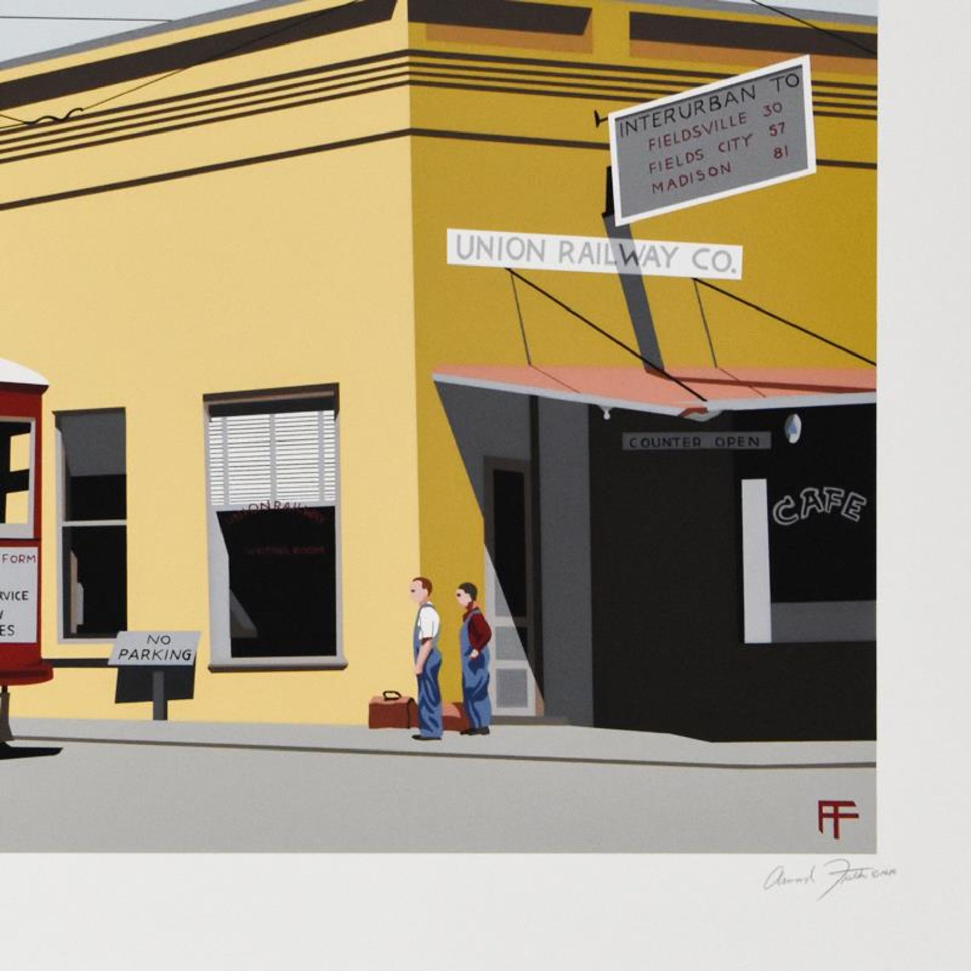 Fieldsville Trolley by Armond Fields (1930-2008) - Image 2 of 2