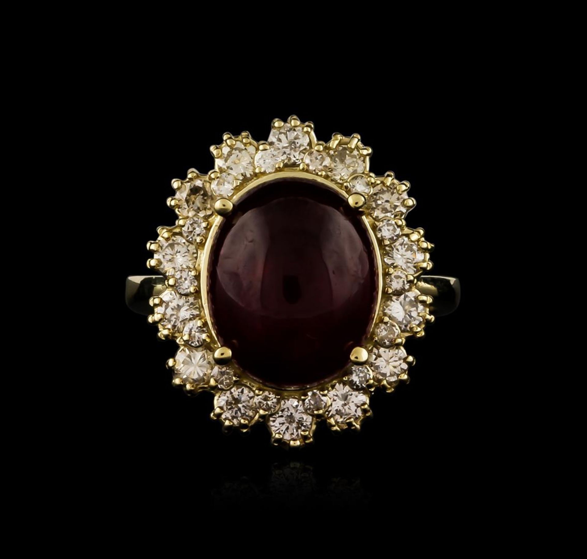 14KT Yellow Gold 7.61 ctw Ruby and Diamond Ring - Image 2 of 3