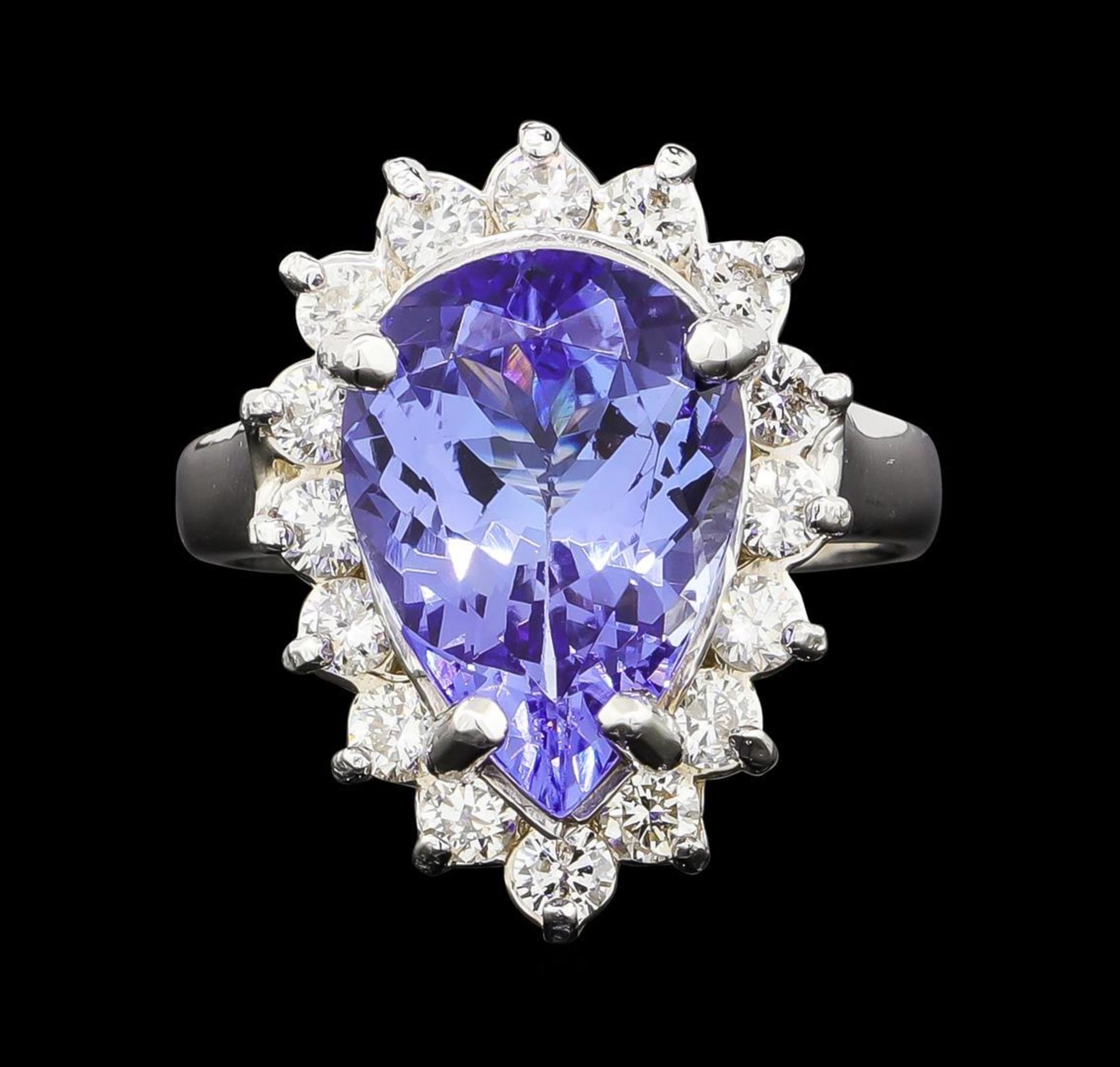 5.00 ctw Tanzanite and Diamond Ring - 14KT White Gold - Image 2 of 5