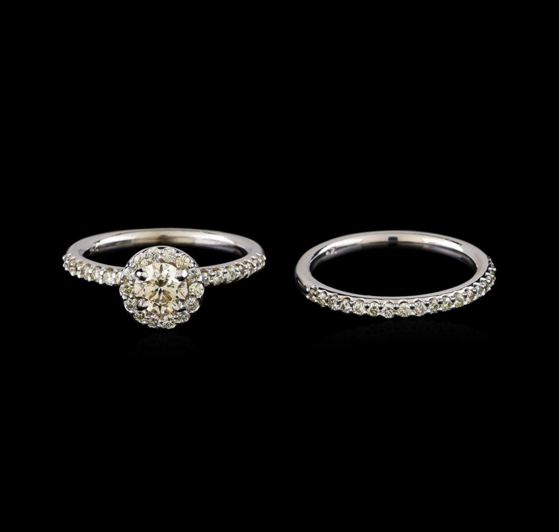1.17ctw Diamond Wedding Ring Set - 14KT White Gold - Image 2 of 4