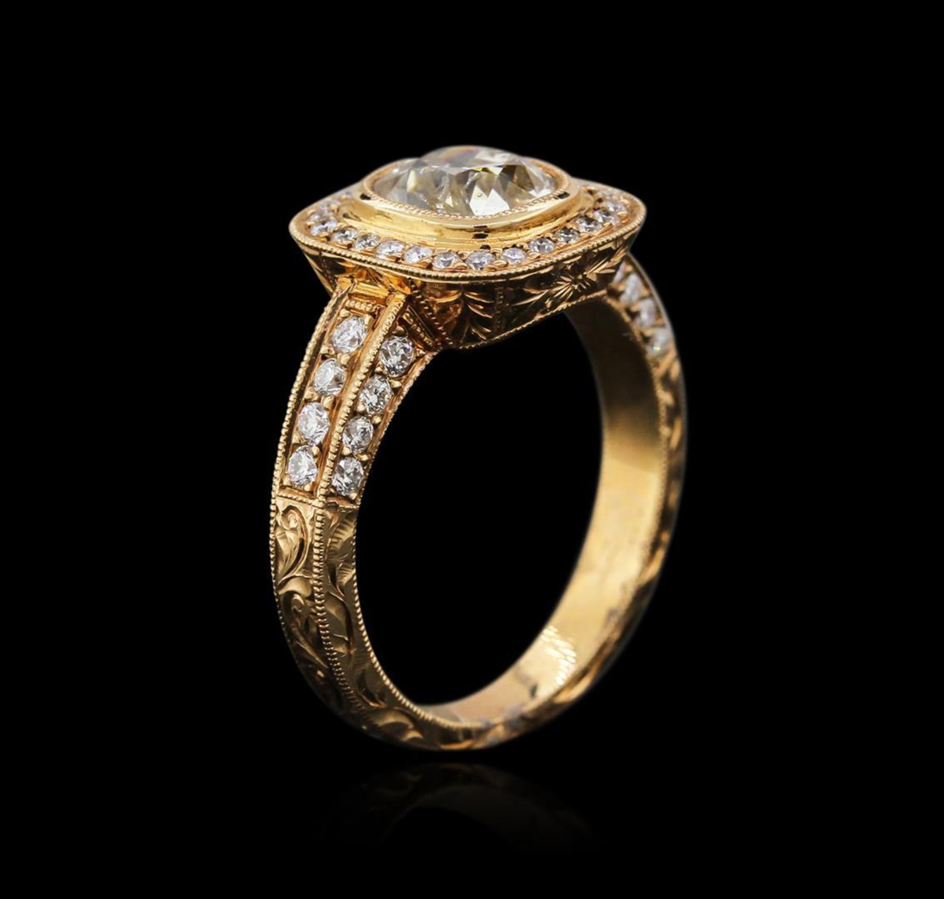 18KT Rose Gold 1.83 ctw Diamond Ring - Image 3 of 4