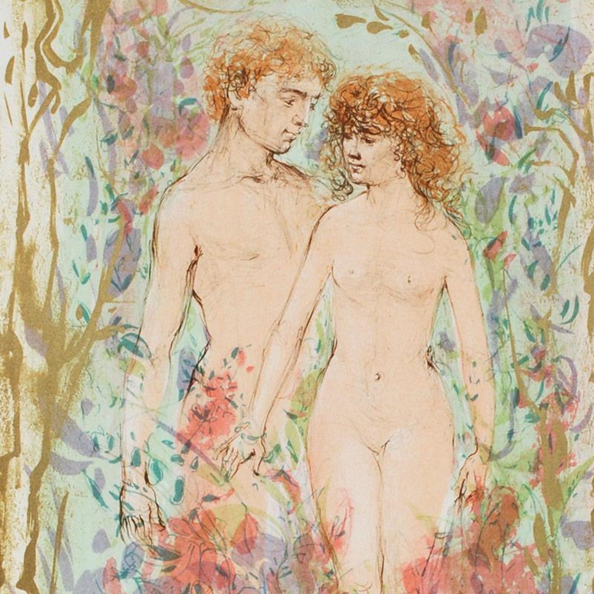 The First Couple by Hibel (1917-2014) - Image 2 of 2