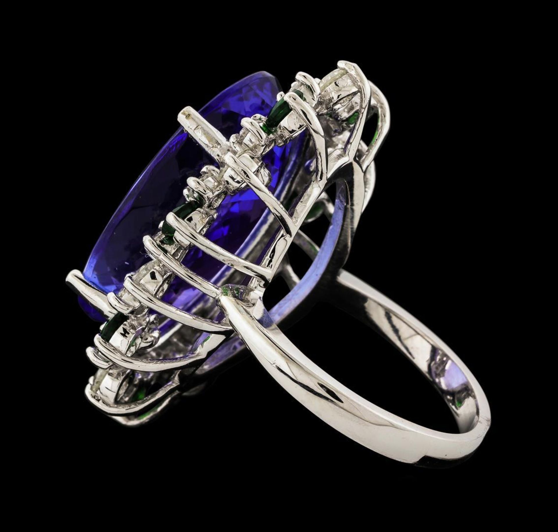 20.78 ctw Tanzanite and Diamond Ring - 14KT White Gold - Image 3 of 6