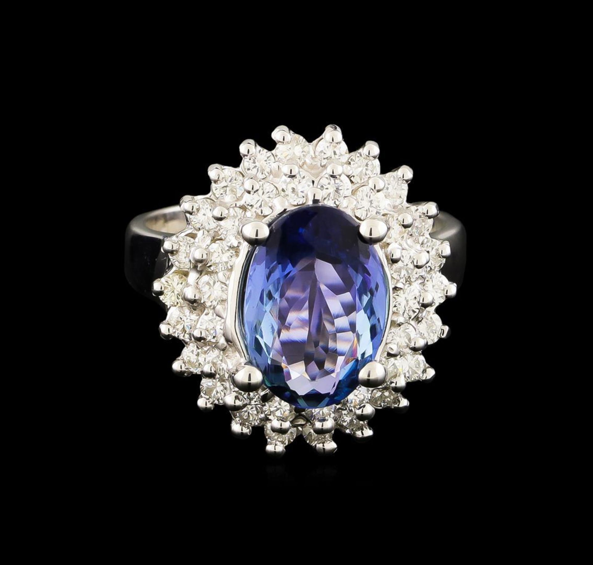 2.75ct Tanzanite and Diamond Ring - 14KT White Gold - Image 2 of 5