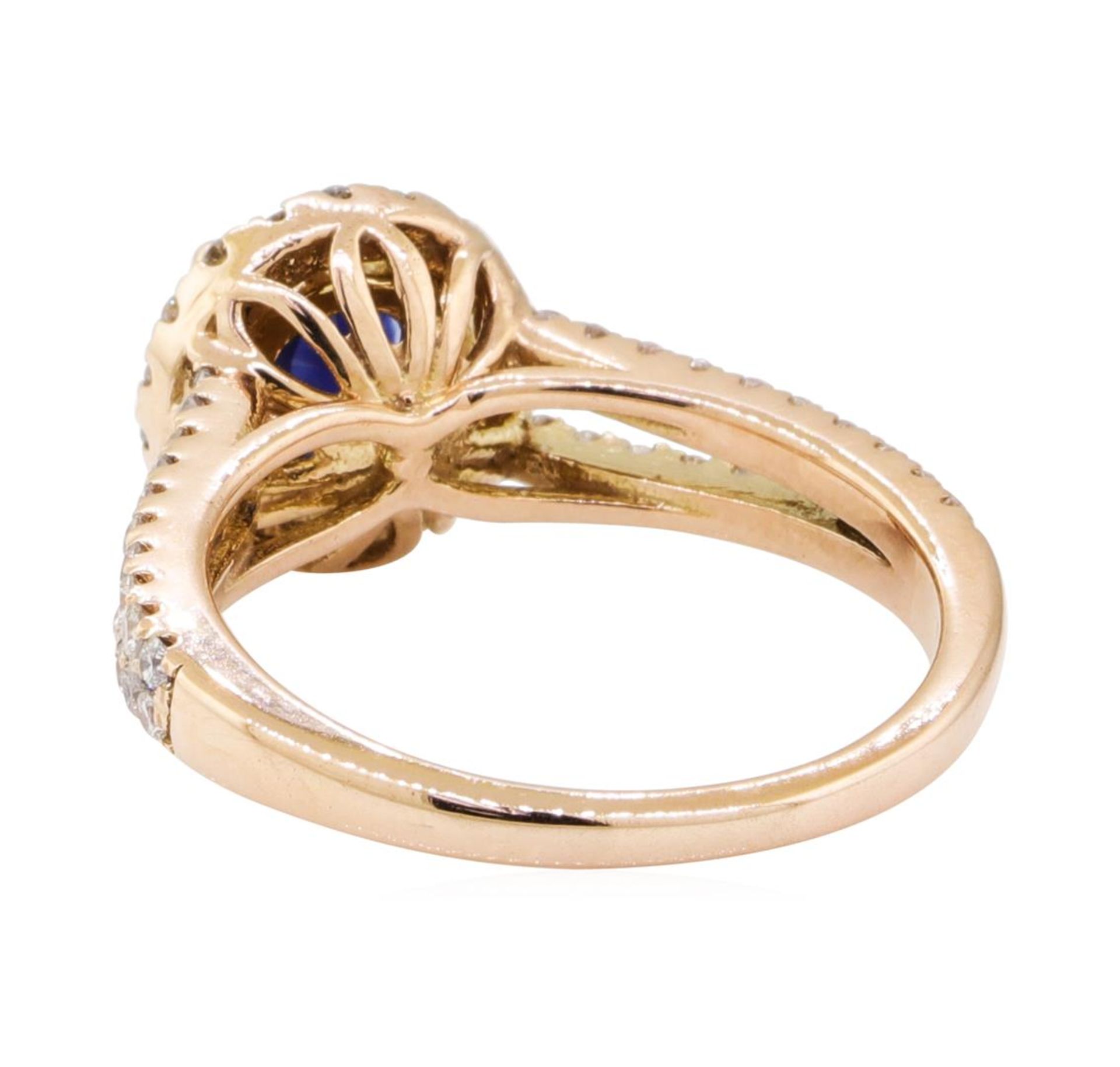 1.69 ctw Sapphire and Diamond Ring - 14KT Rose Gold - Image 3 of 5