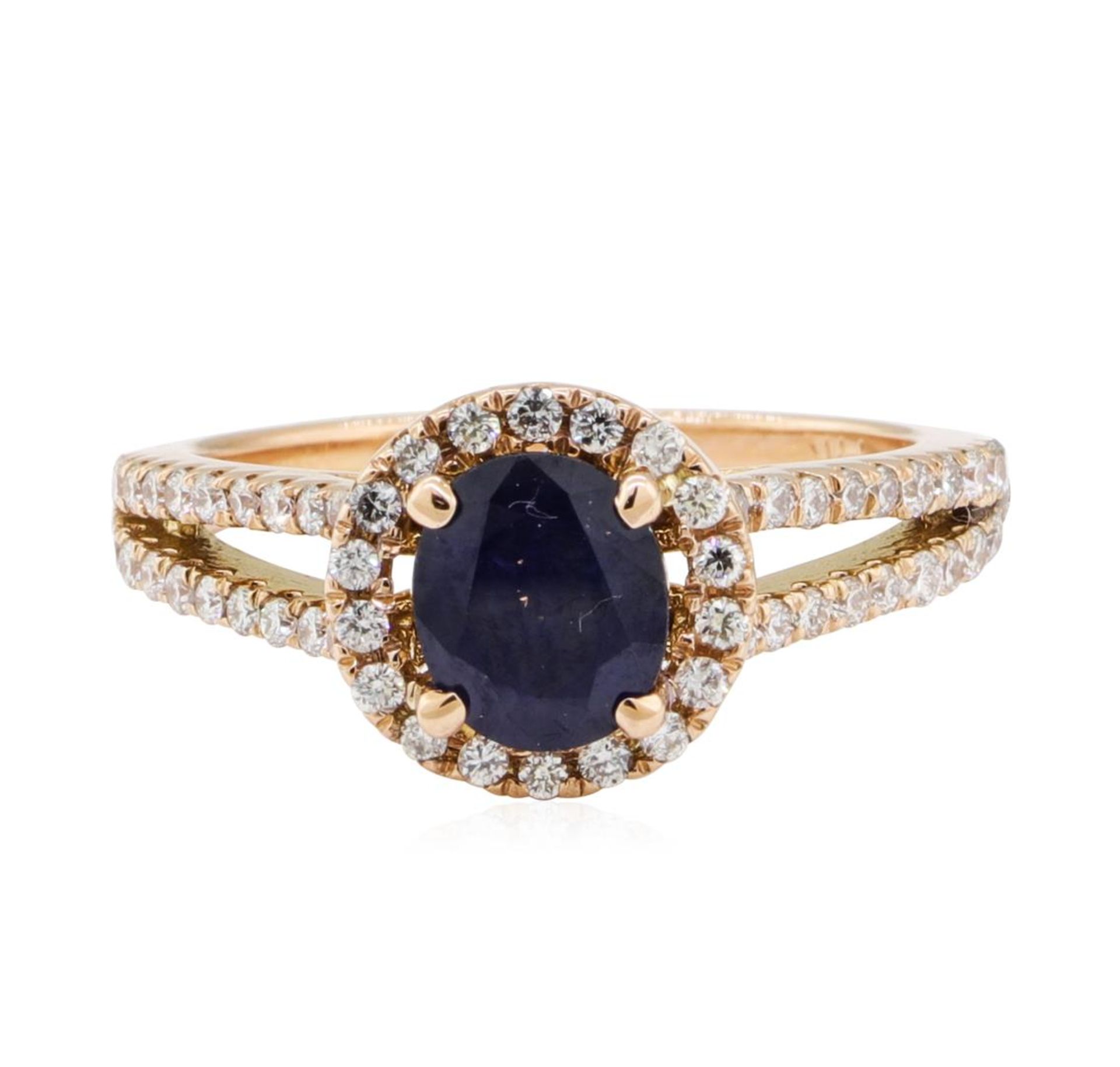 1.69 ctw Sapphire and Diamond Ring - 14KT Rose Gold - Image 2 of 5