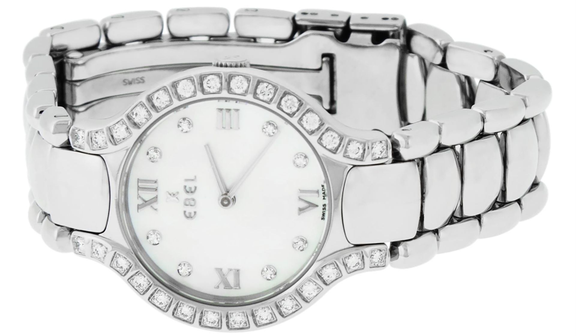 Ebel Beluga Ladies Stainless Steel MOP Diamond Watch 27mm Wristwatch - Image 8 of 9