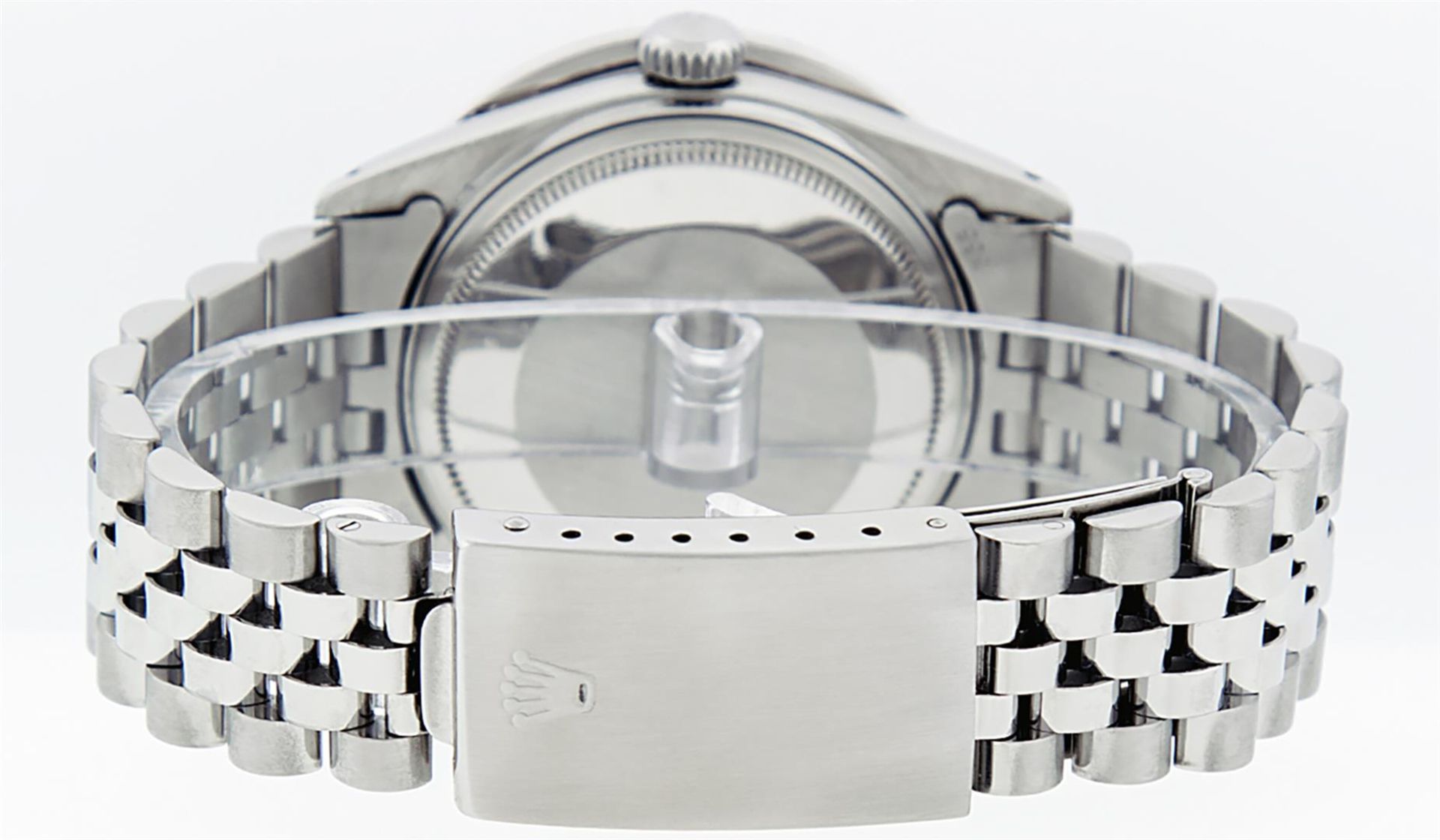 Rolex Mens Stainless Steel Meteorite 3ctw Diamond Datejust 36MM Wristwatch - Image 7 of 9
