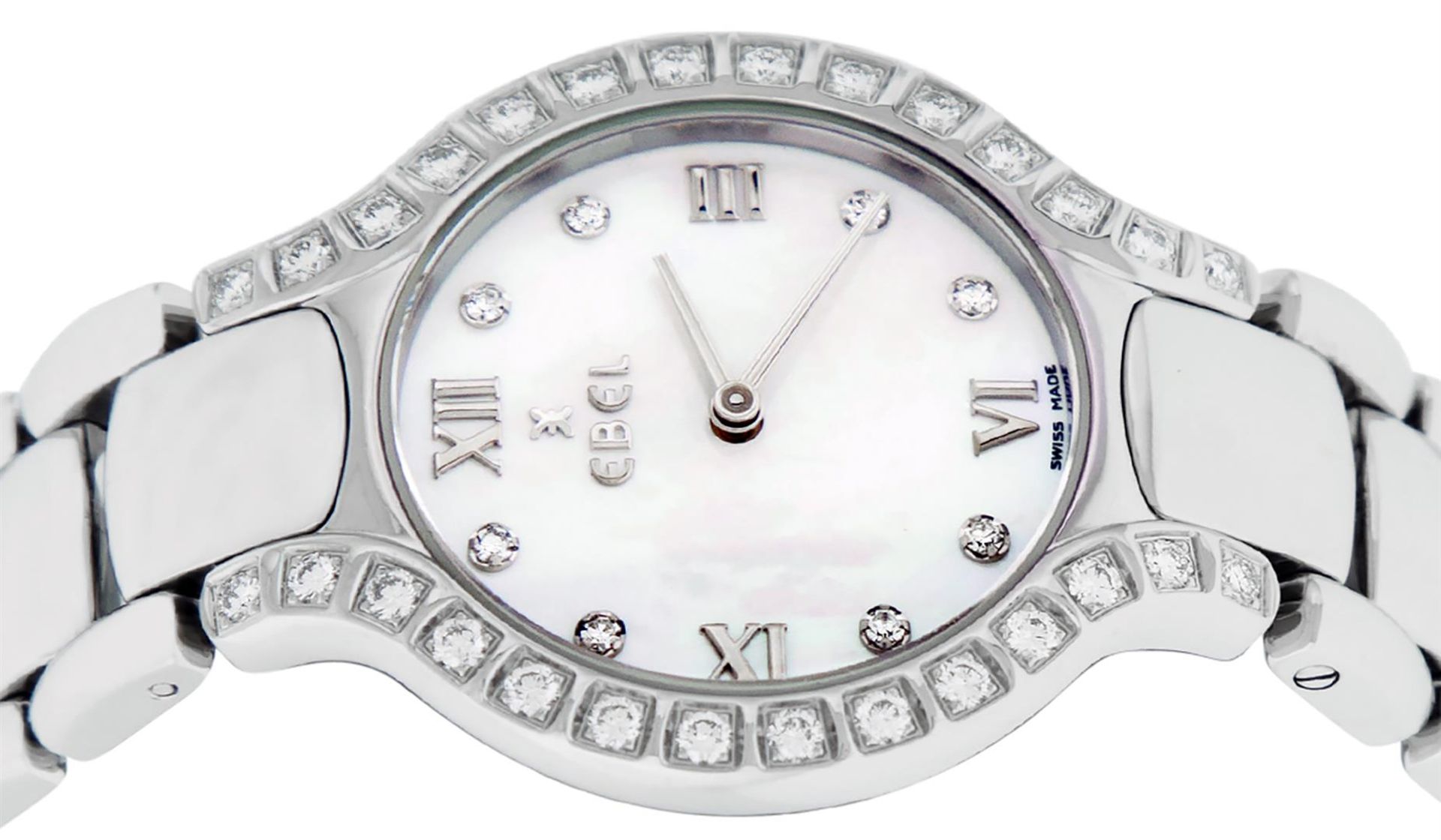 Ebel Beluga Ladies Stainless Steel MOP Diamond Watch 27mm Wristwatch - Image 9 of 9