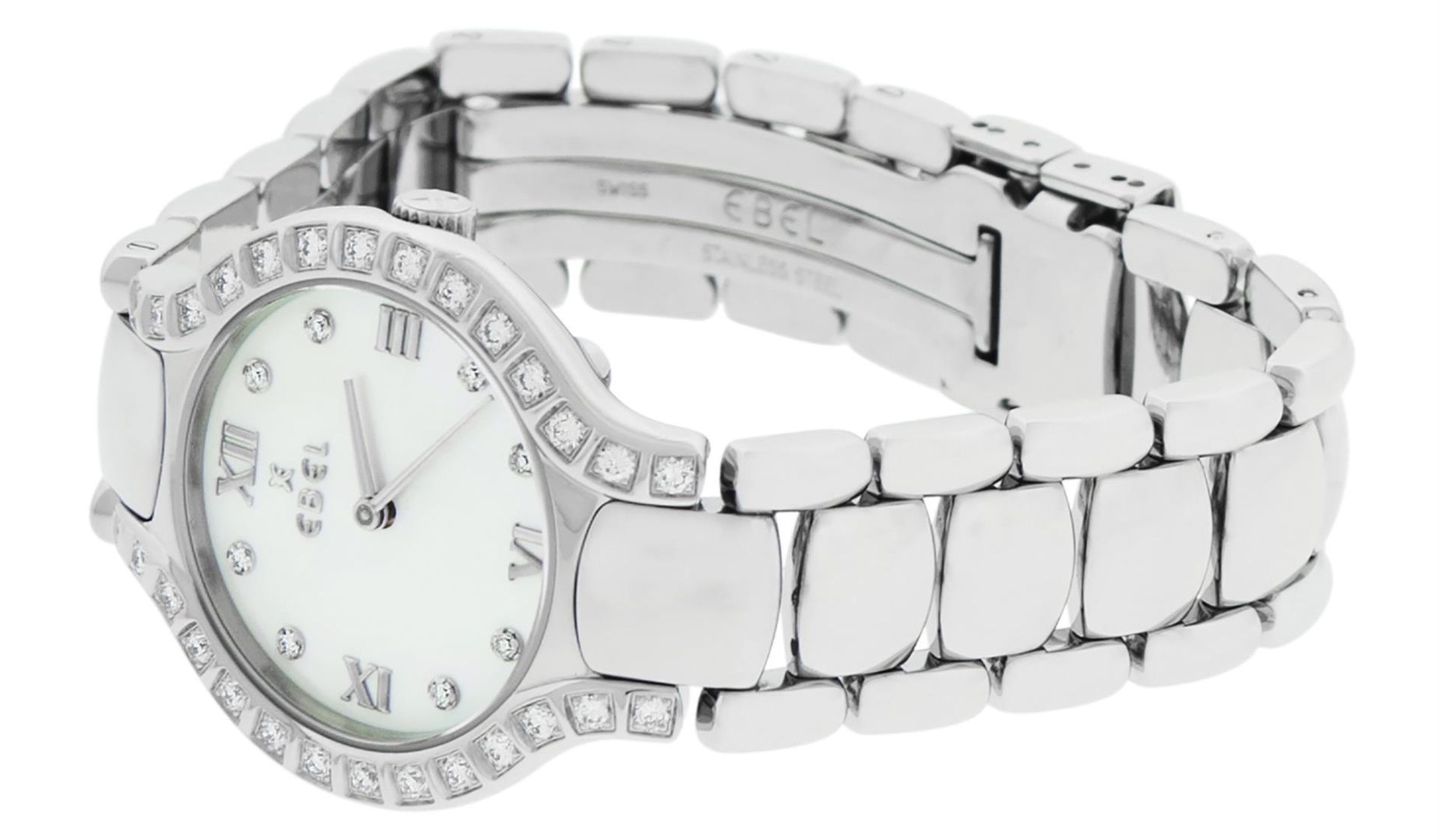 Ebel Beluga Ladies Stainless Steel MOP Diamond Watch 27mm Wristwatch - Image 7 of 9