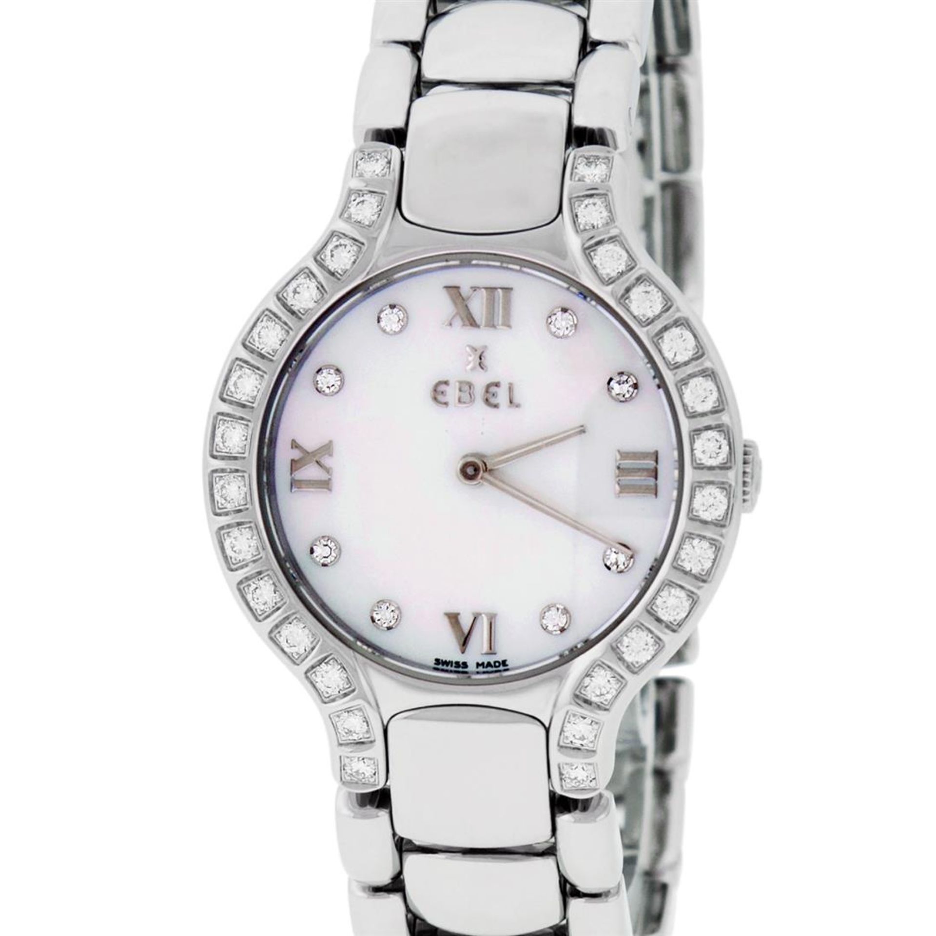 Ebel Beluga Ladies Stainless Steel MOP Diamond Watch 27mm Wristwatch - Image 2 of 9