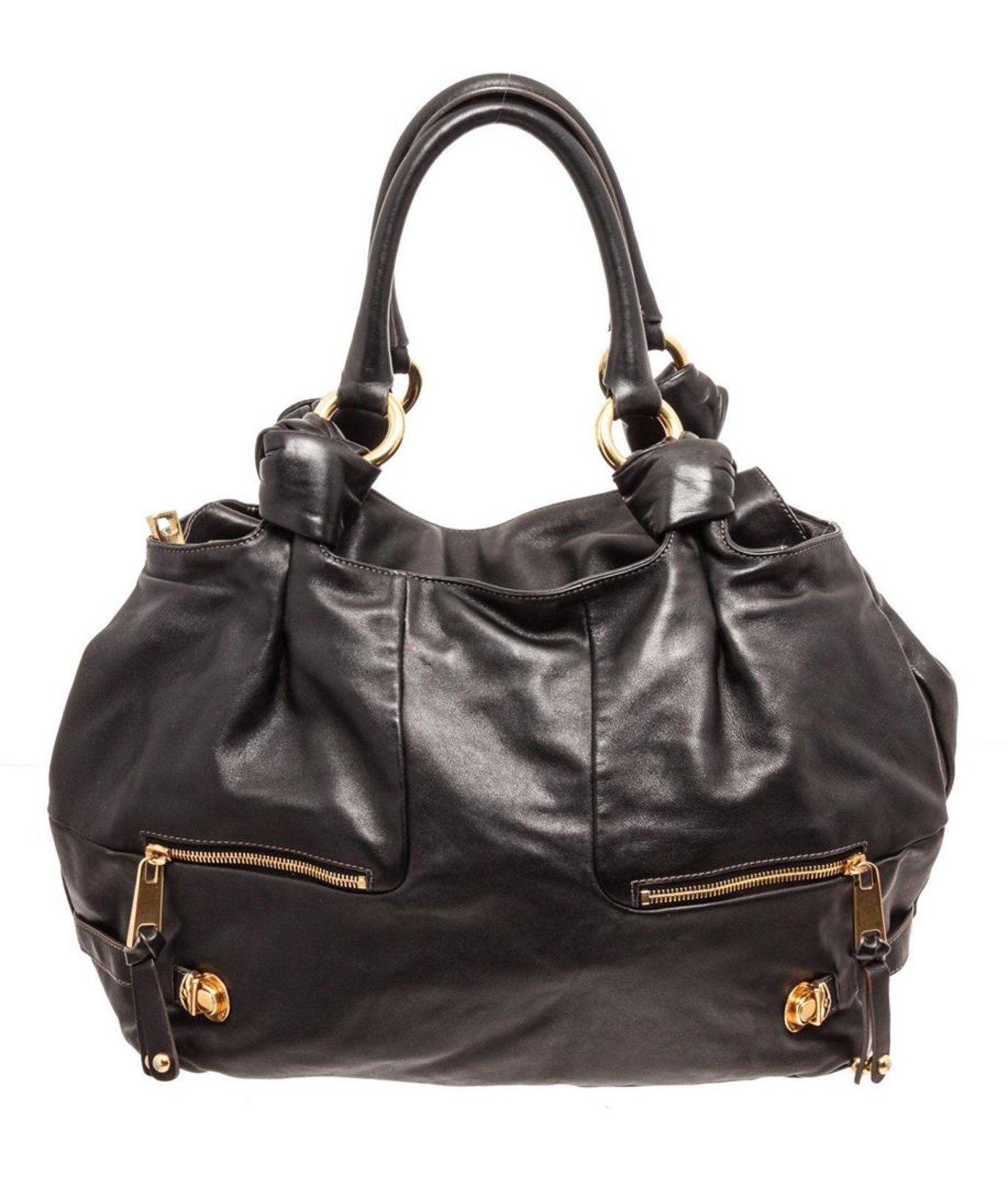 Marc Jacobs Black Leather Mercer Parker Shoulder Bag