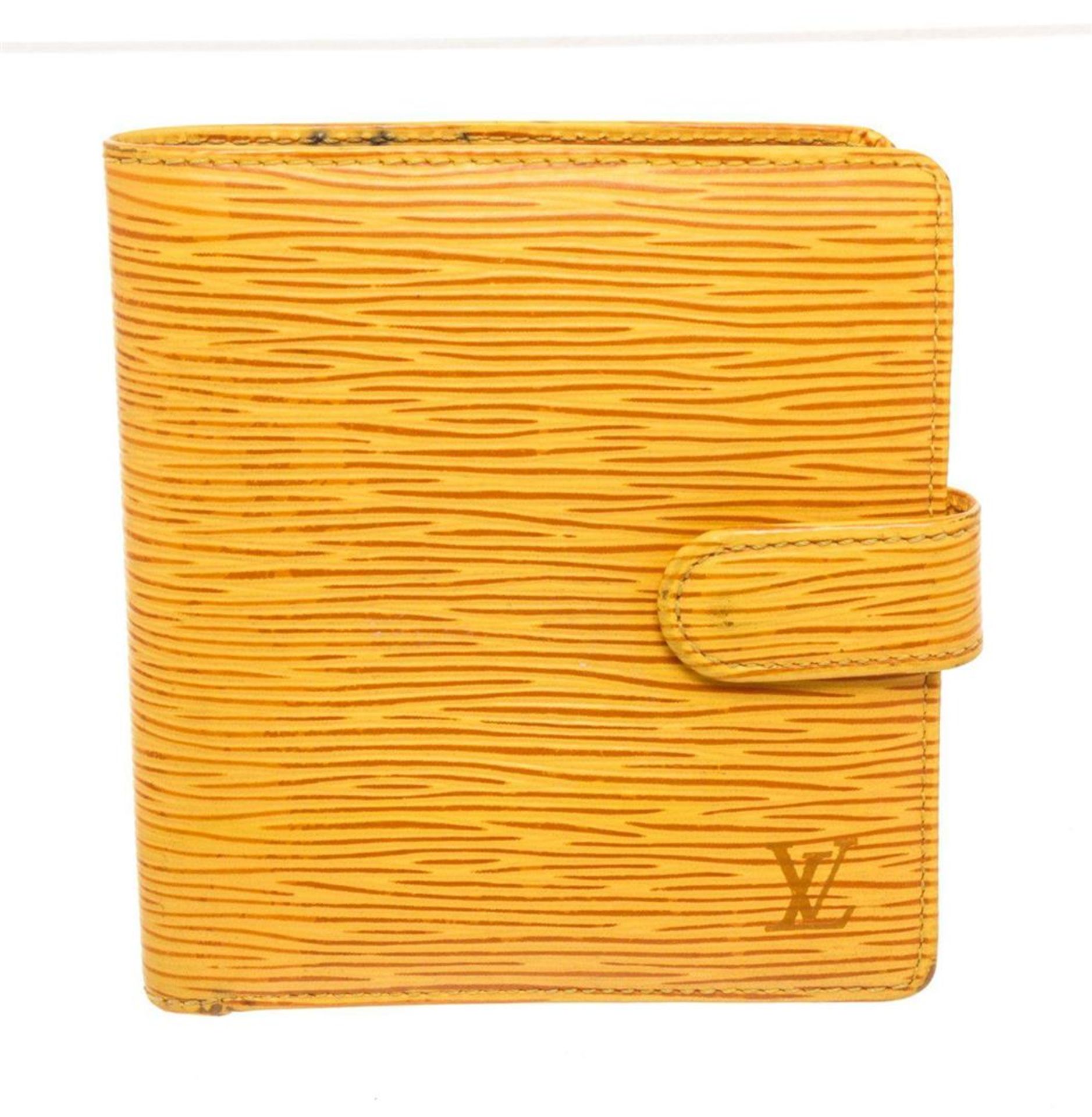 Louis Vuitton Yellow Epi Leather Bifold Wallet