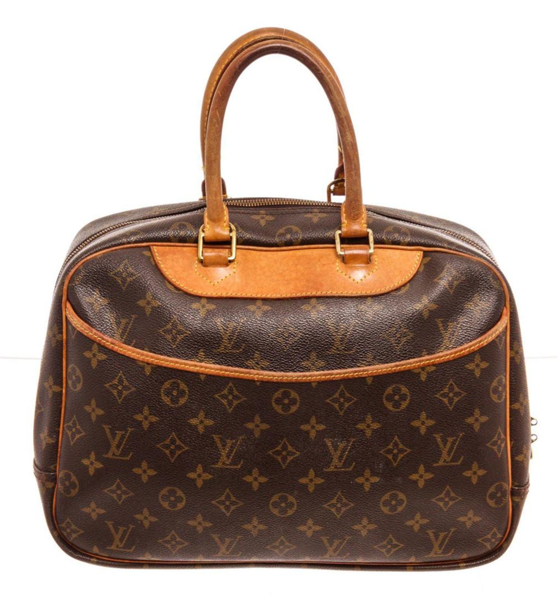 Louis Vuitton Brown Deauville Satchel Bag