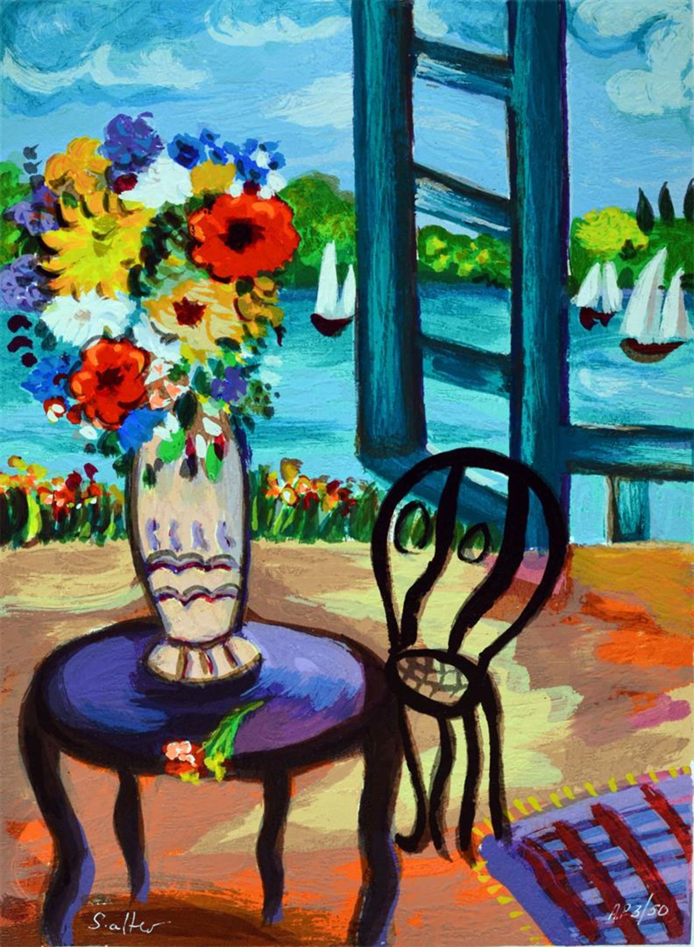 Shlomo Alter Flower Vase - Image 2 of 3