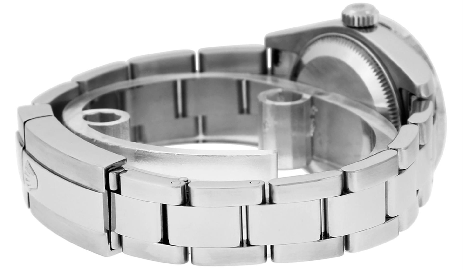 Rolex Ladies Stainless Steel Quickset Green String Diamond Datejust Wristwatch - Image 5 of 9